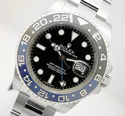 Rolex GMT-Master II 116710BLNR Silver Oyster Bracelet with Blue and Black Bezel 2023 - Image 2