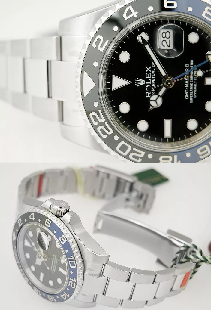 Rolex GMT-Master II 116710BLNR Silver Oyster Bracelet with Blue and Black Bezel 2023 - Image 3