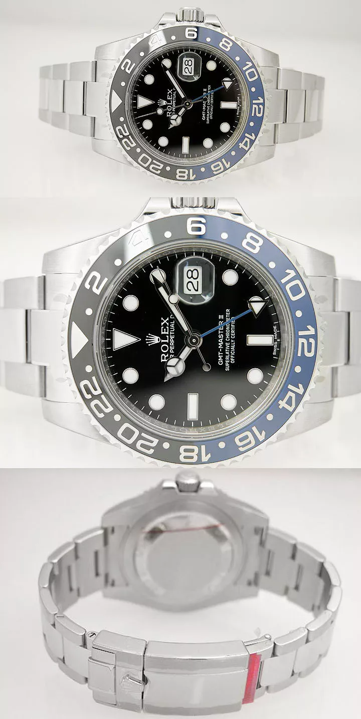 Rolex GMT-Master II 116710BLNR Silver Oyster Bracelet with Blue and Black Bezel 2023 - Image 4