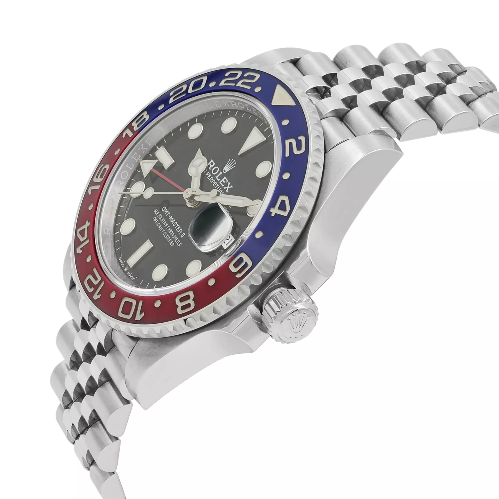 Rolex GMT-Master II 126710BLRO Silver Jubilee Bracelet with Red and Blue Bezel - Image 5