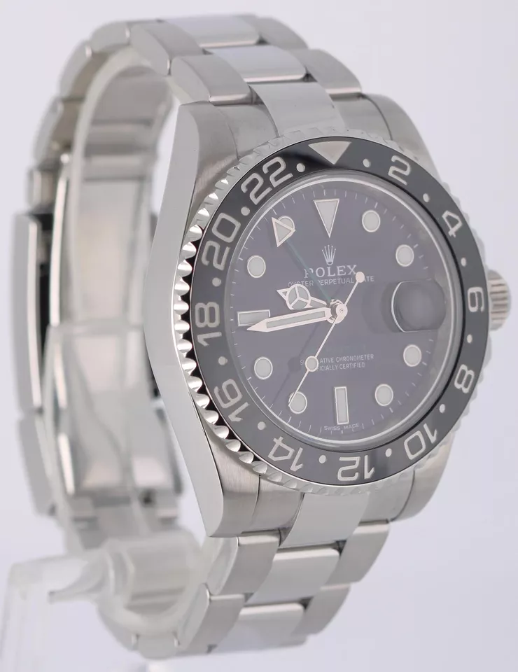 Rolex GMT-Master II Stainless Steel Black 40mm Ceramic BLUE LUME 116710 Watch - Image 5