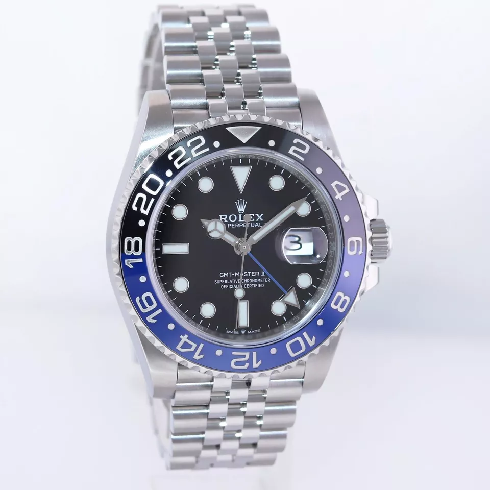 2021 MINT Rolex GMT Master Batman Blue Jubilee Ceramic 126710BLNR Watch Box - Image 6