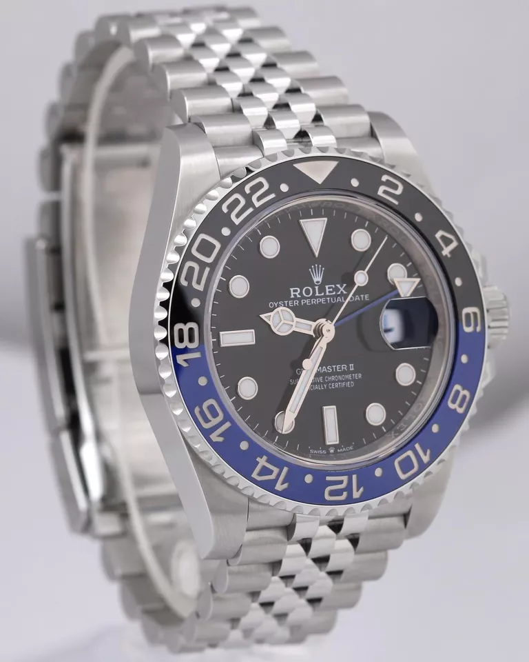 MINT 2023 Rolex GMT-Master II BATGIRL Blue 40mm JUBILEE Steel 126710 BLNR BOX - Image 5