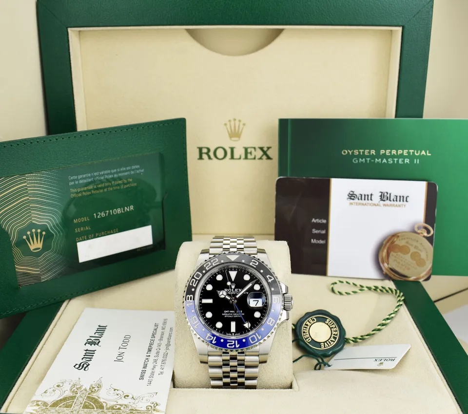 ROLEX – 2023 Stainless Steel GMT Master II Batgirl CARD 126710 BLNR – SANT BLANC - Image 2