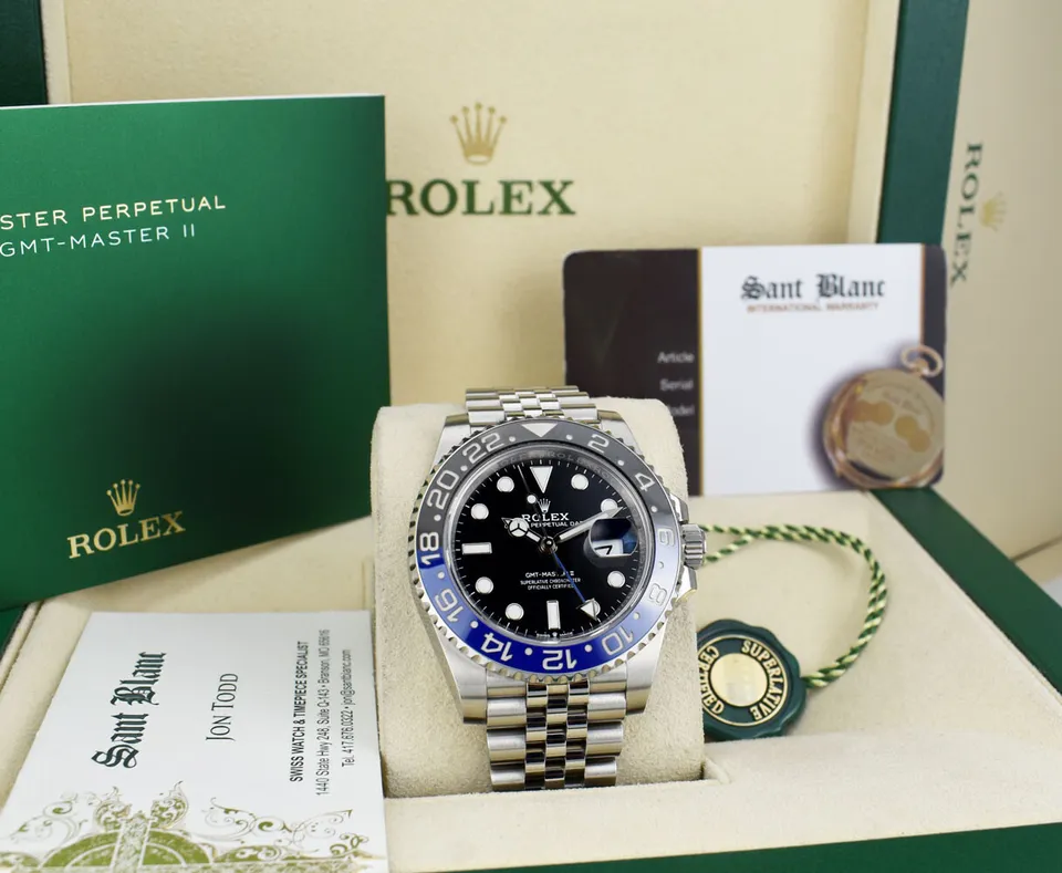 ROLEX – 2023 Stainless Steel GMT Master II Batgirl CARD 126710 BLNR – SANT BLANC - Image 3