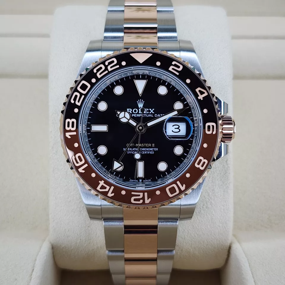2023 ROLEX GMT MASTER II 126711CHNR 40MM STEEL ROSE GOLD ROOTBEER CERAMIC B/P - Image 5