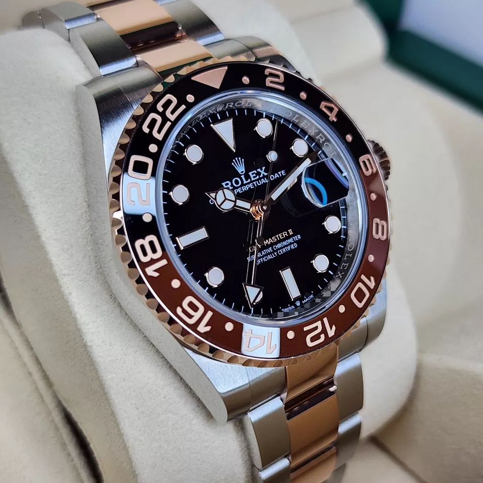 2023 ROLEX GMT MASTER II 126711CHNR 40MM STEEL ROSE GOLD ROOTBEER CERAMIC B/P - Image 6