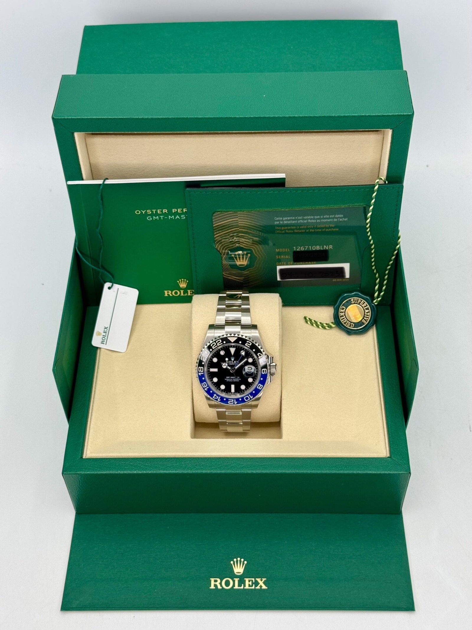 2025 Rolex GMT-Master II “Batman” 40mm 126710BLNR Oyster (Unworn) - Image 9