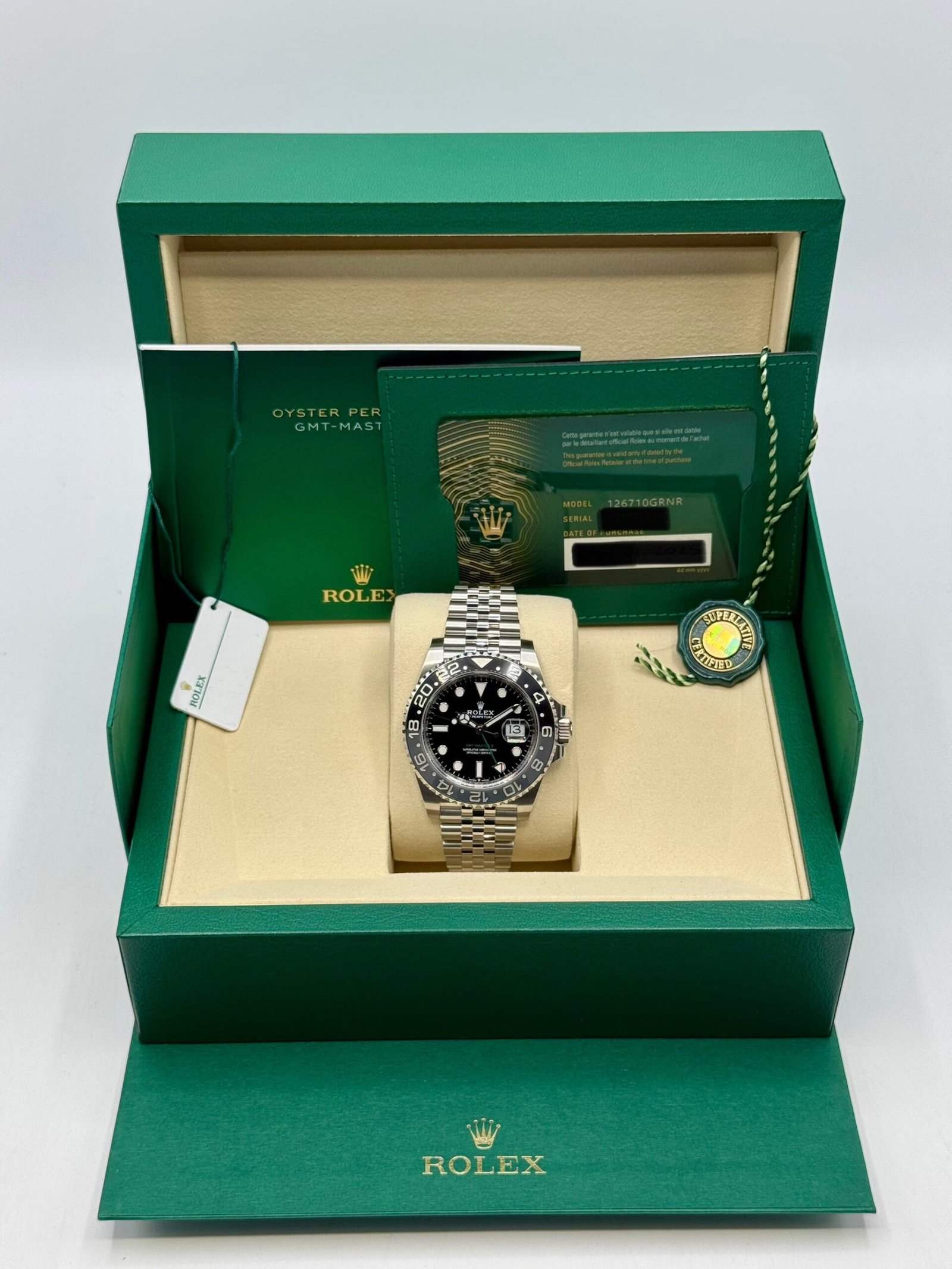 2025 Rolex GMT-Master II “Bruce Wayne” 40mm 126710GRNR Jubilee (Unworn) - Image 9