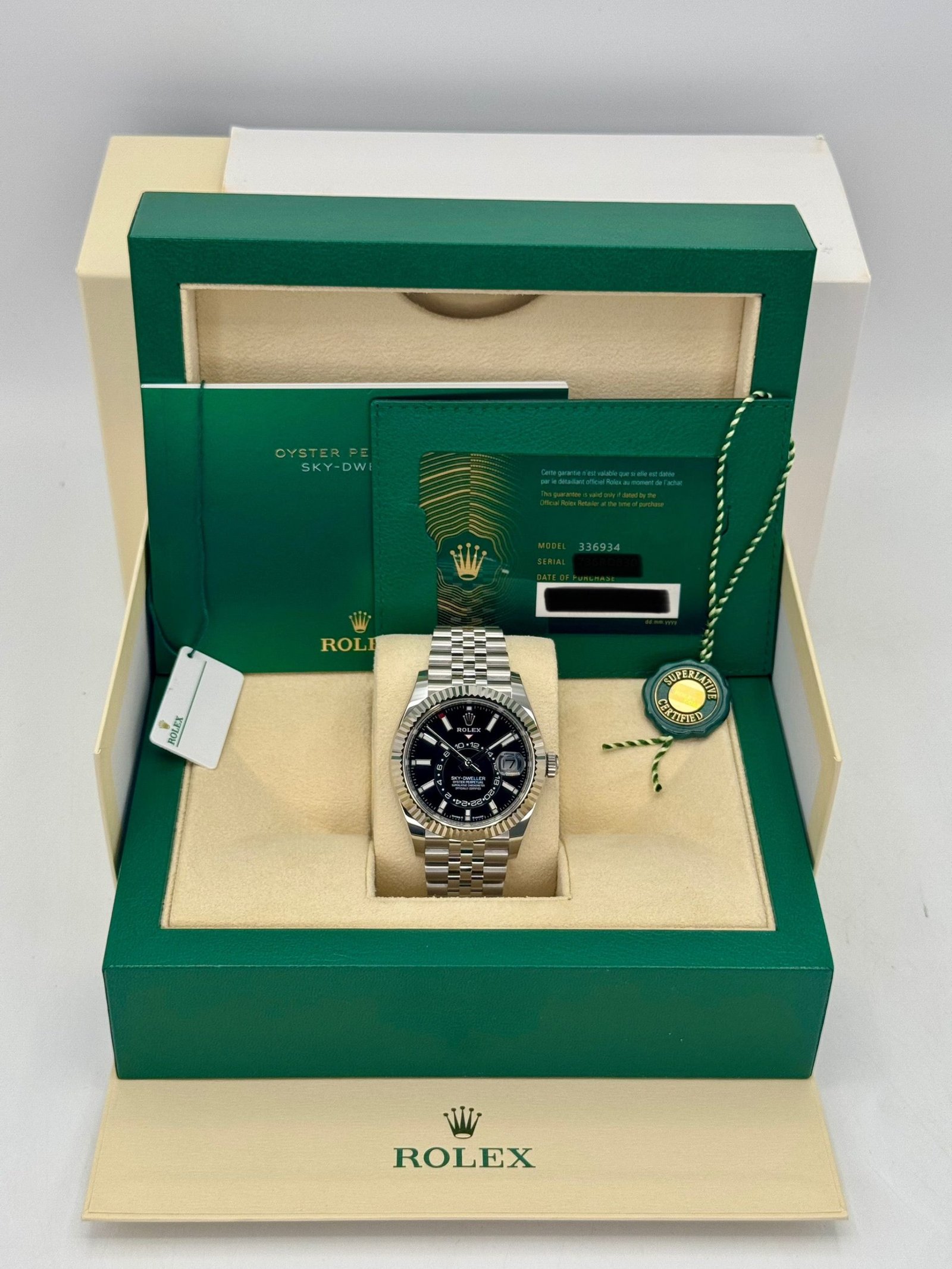 2025 Rolex Sky-Dweller 42mm 336934 Jubilee Black Dial (Unworn) - Image 10