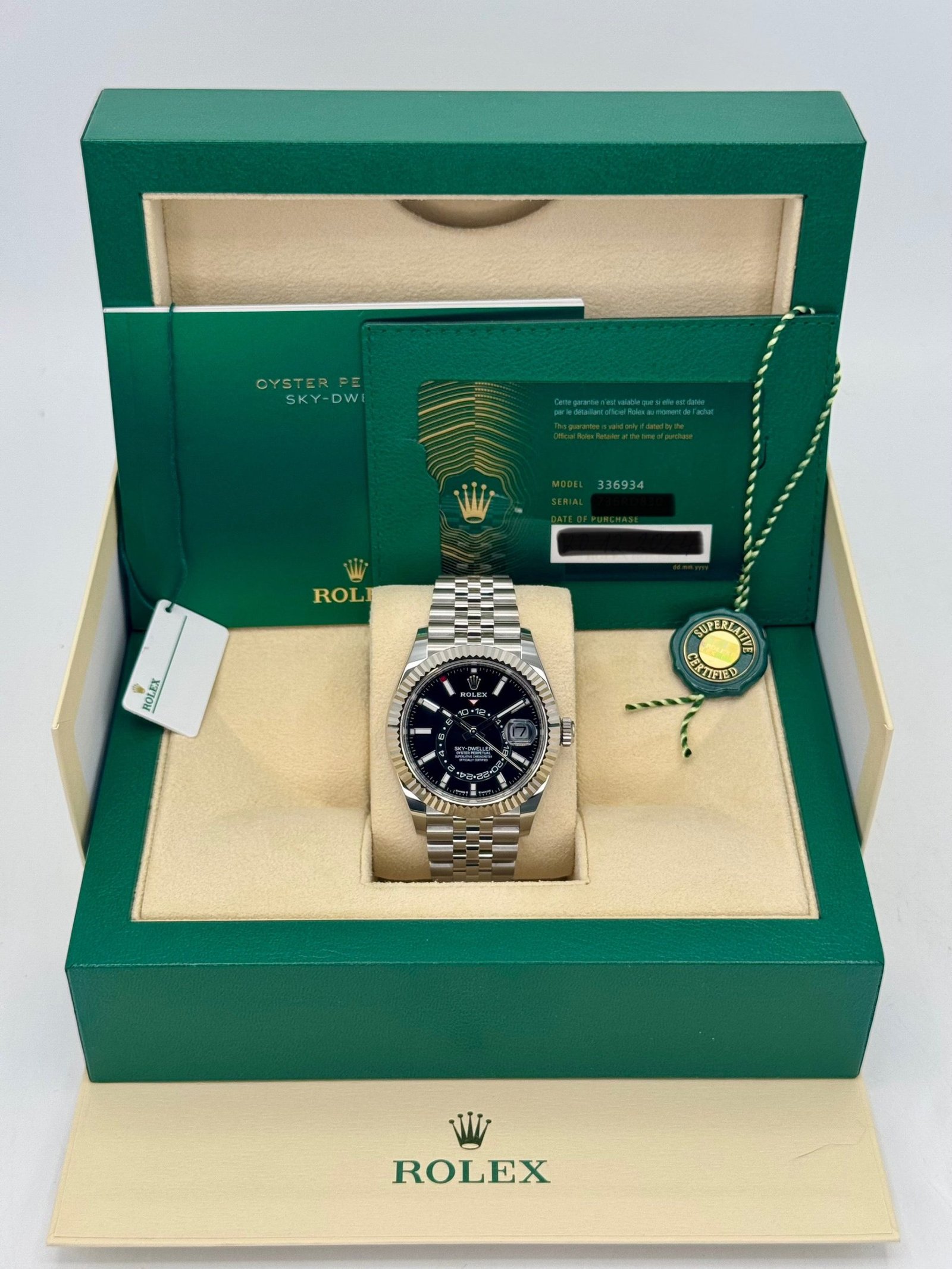 2025 Rolex Sky-Dweller 42mm 336934 Jubilee Black Dial (Unworn) - Image 9