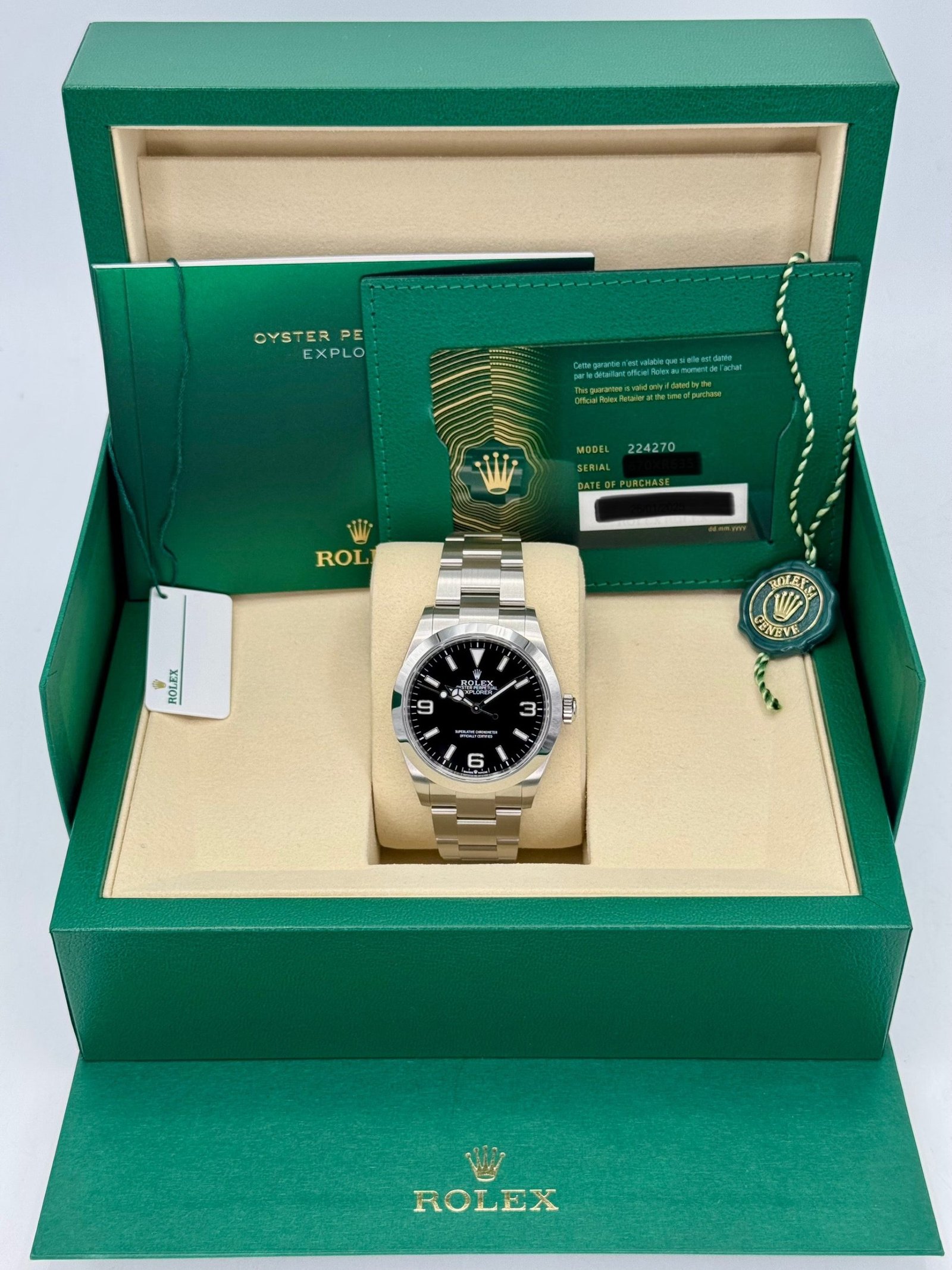 2025 Rolex Explorer 40mm 224270 Black Dial (Unworn) - Image 9