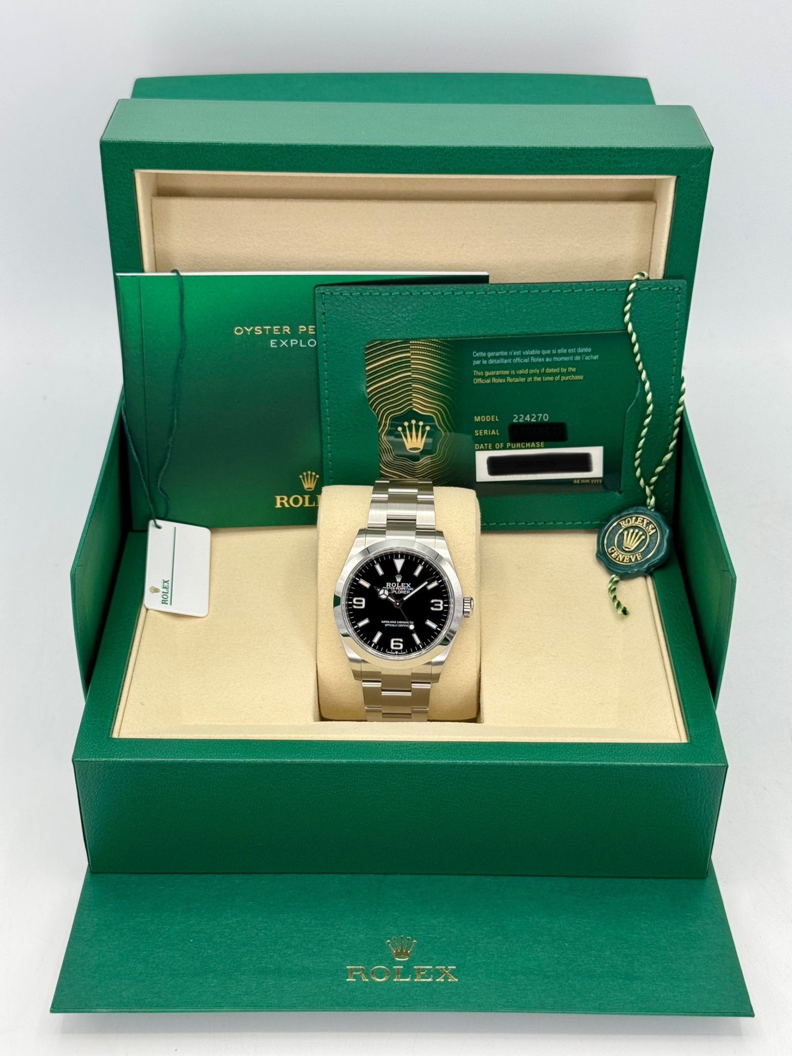 2025 Rolex Explorer 40mm 224270 Black Dial (Unworn) - Image 10