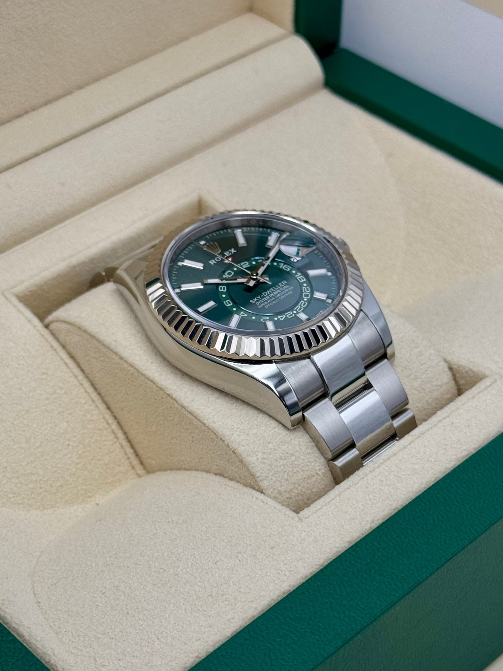 2025 Rolex Sky-Dweller 42mm 336934 Oyster Green Dial (Unworn) - Image 6