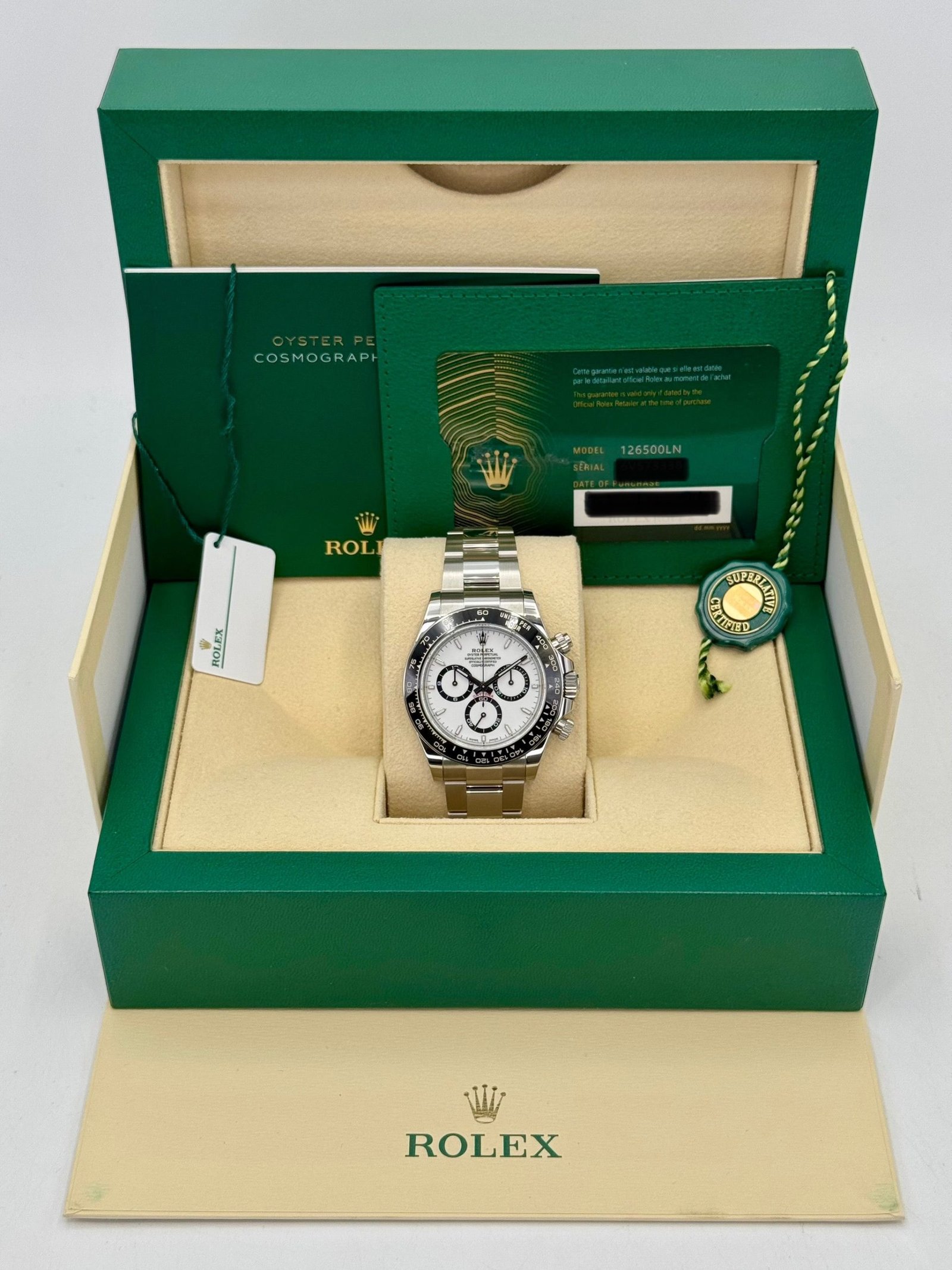 2025 Rolex Daytona 40mm 126500LN Stainless Steel Panda Dial (Unworn) - Image 11