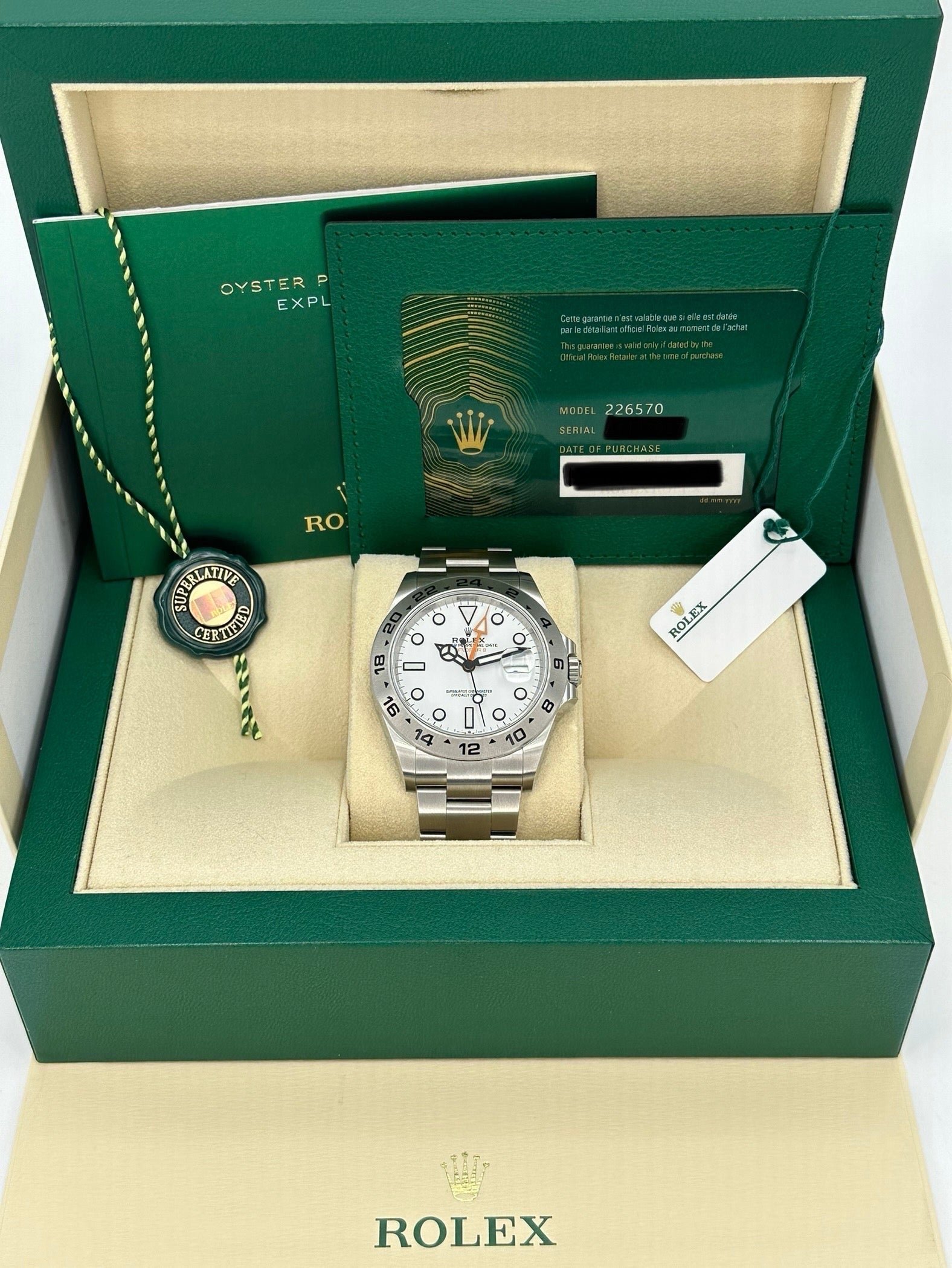2025 Rolex Explorer II 42mm 226570 Polar White Dial (Unworn) - Image 11