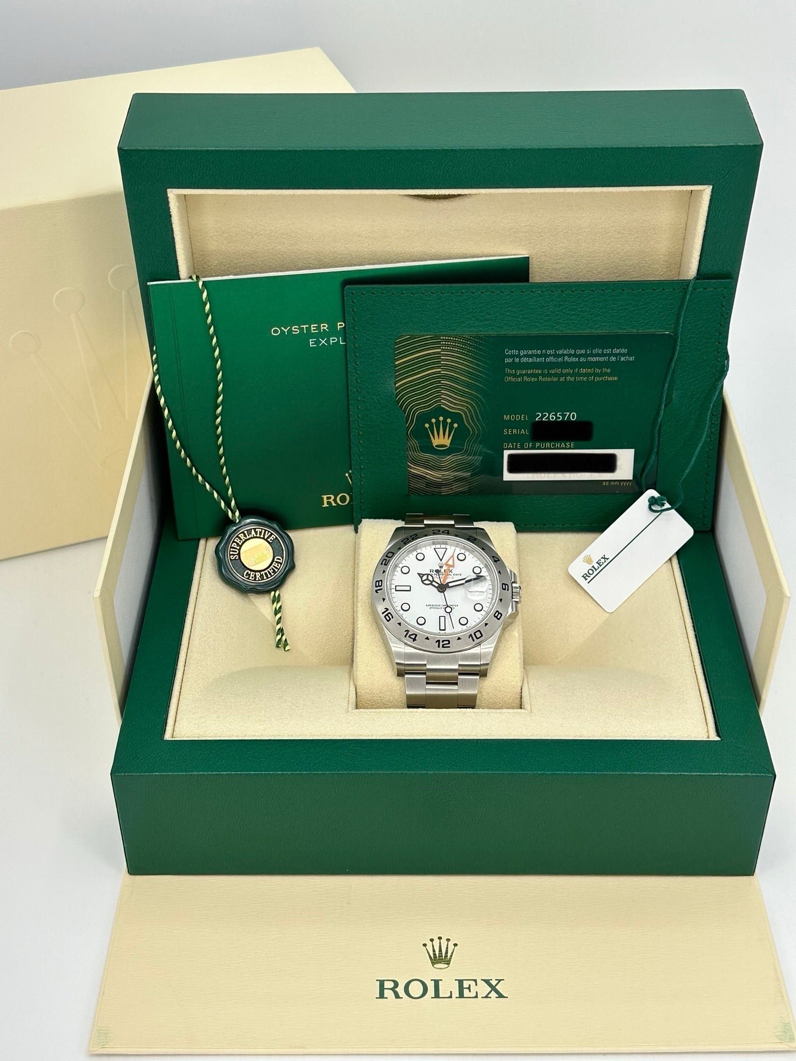 2025 Rolex Explorer II 42mm 226570 Polar White Dial (Unworn) - Image 12
