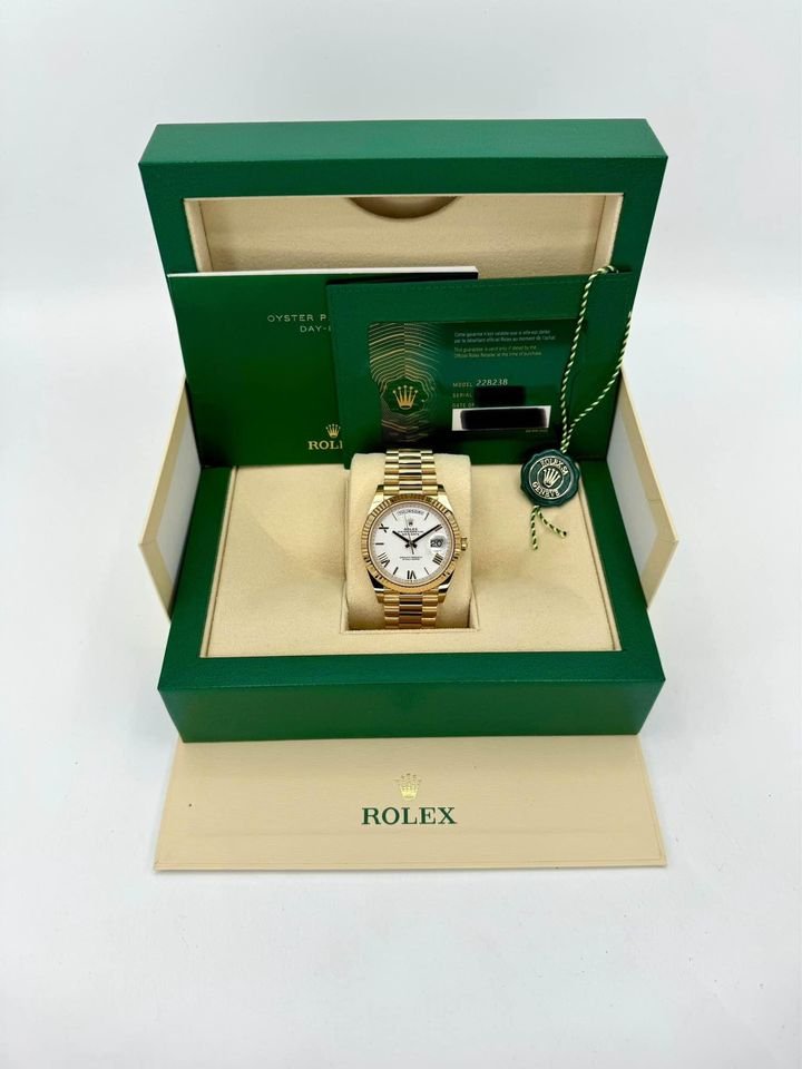 2025 Rolex Day-Date 40mm 228238 Presidential White Dial (Unworn) - Image 11