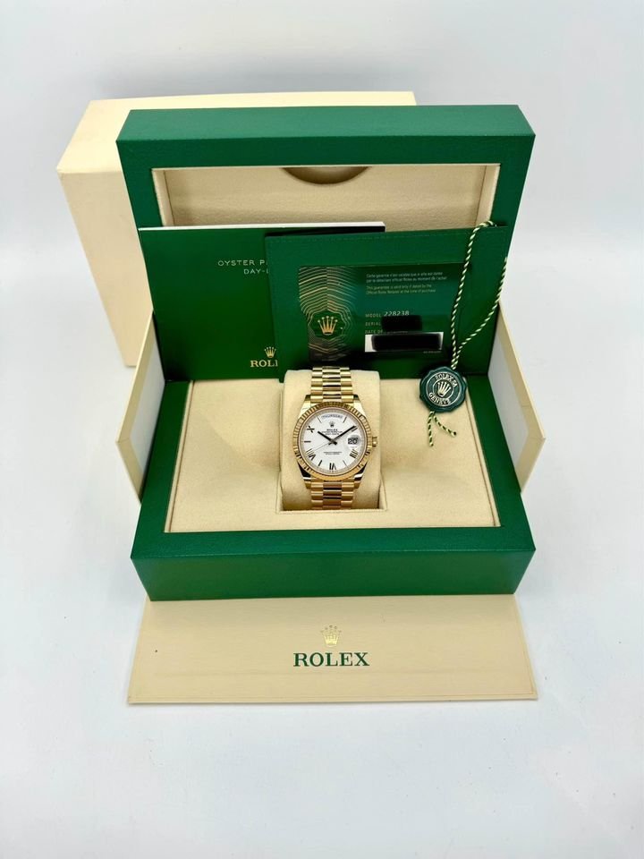 2025 Rolex Day-Date 40mm 228238 Presidential White Dial (Unworn) - Image 12