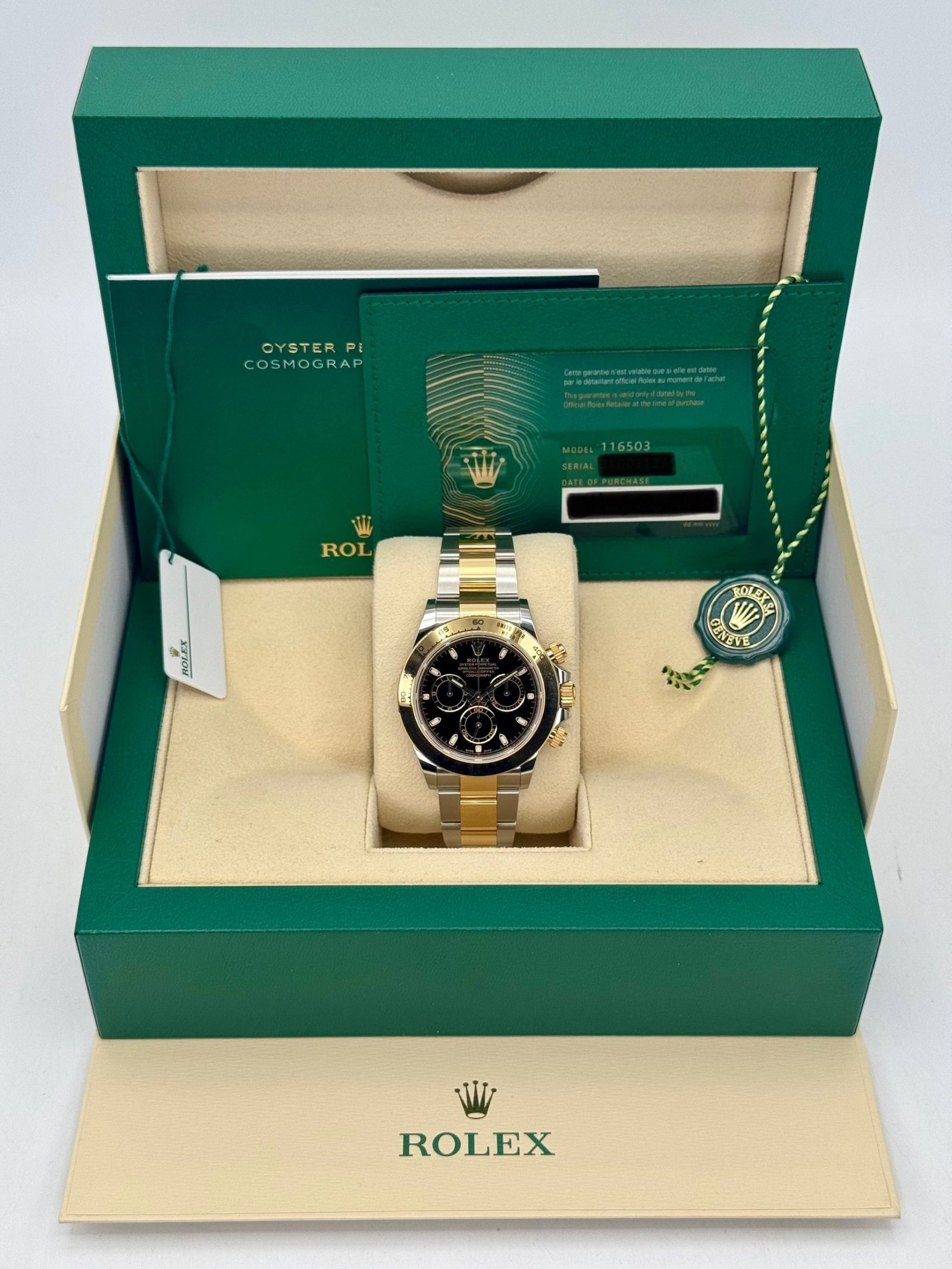 2023 Rolex Daytona 40mm 116503 Two-Tone Black Dial - Image 9