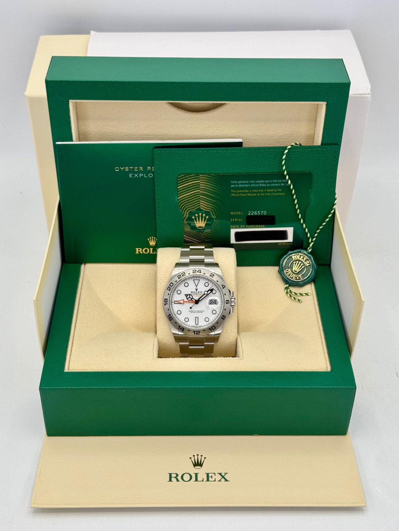 2025 Rolex Explorer II 42mm 226570 Polar White Dial (Unworn) - Image 10