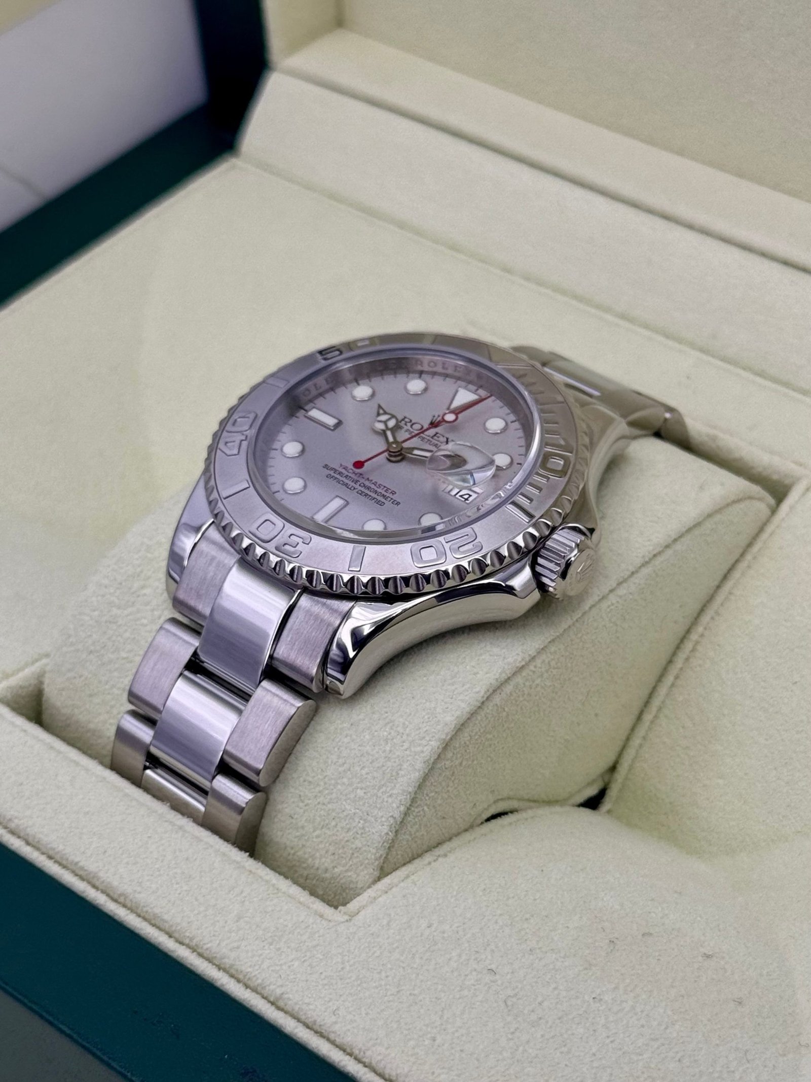 2010 Rolex Yacht-Master 40mm 16622 Platinum Bezel and Dial - Image 5