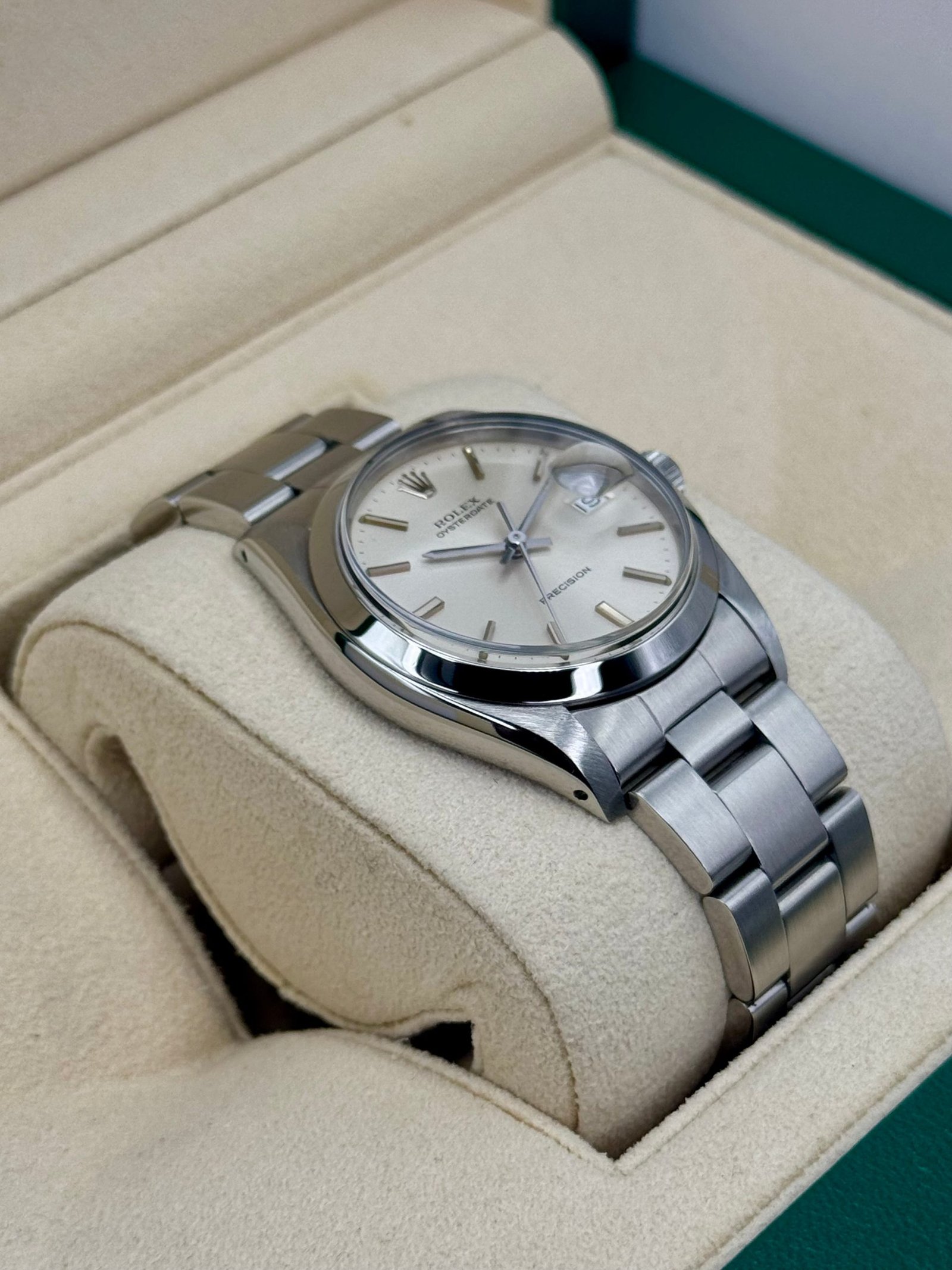 Rolex Oyster Date 34mm 6694 Stainless Steel Silver Dial - Image 6