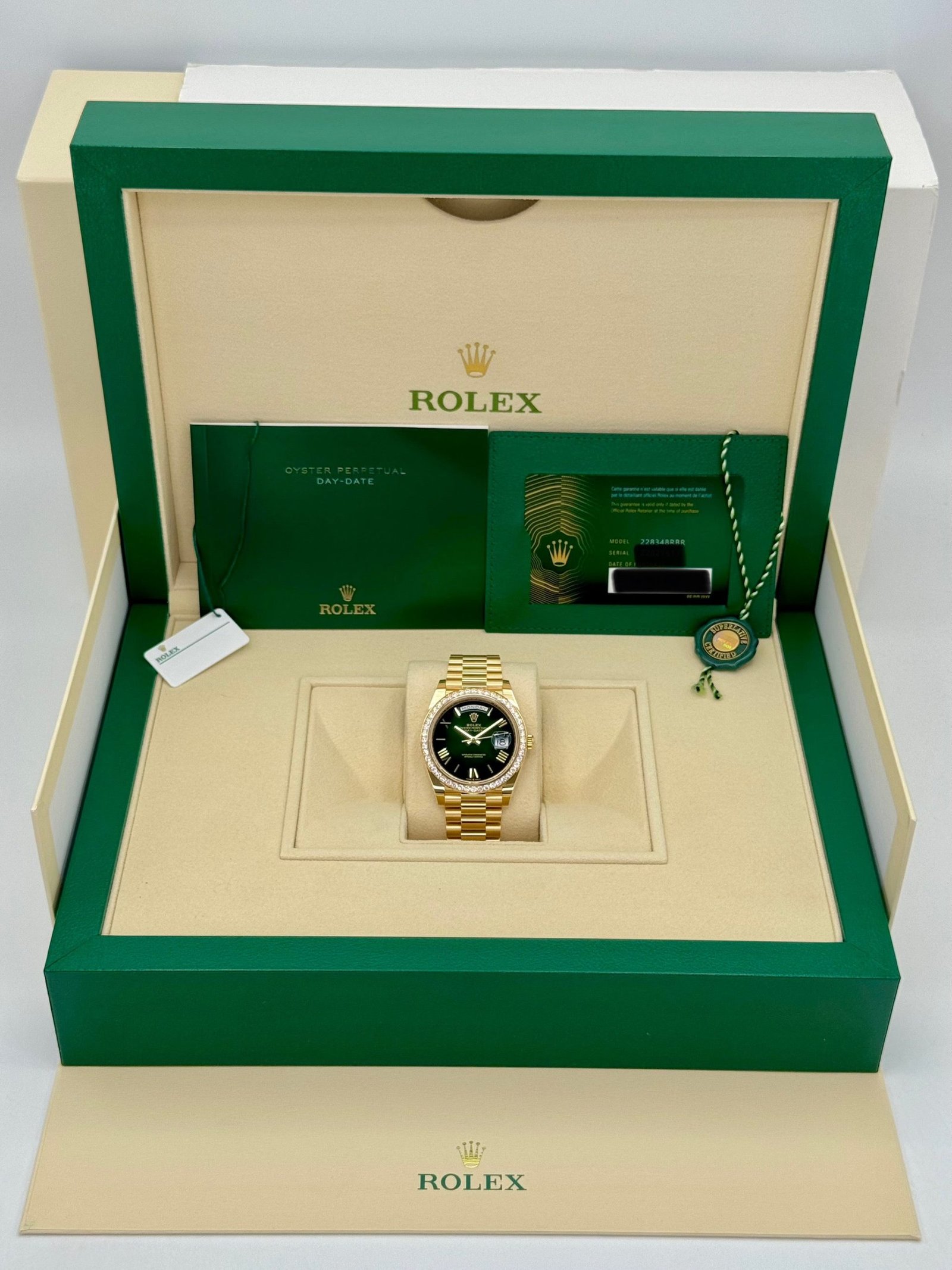 2024 Rolex Day-Date 40mm 228348RBR Presidential Green Dial (Unworn) - Image 10