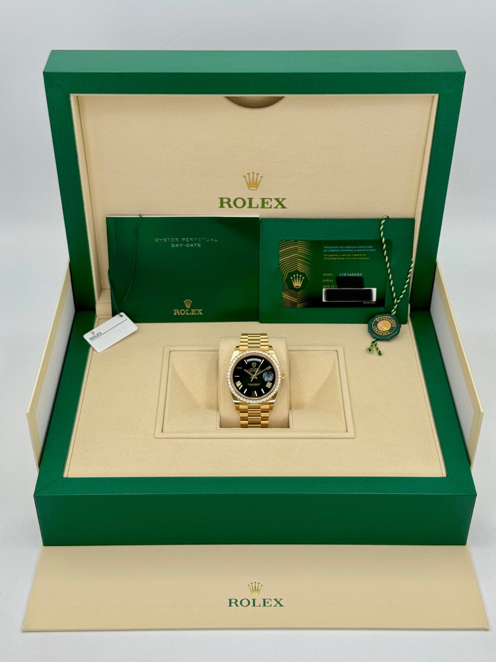 2024 Rolex Day-Date 40mm 228348RBR Presidential Green Dial (Unworn) - Image 9