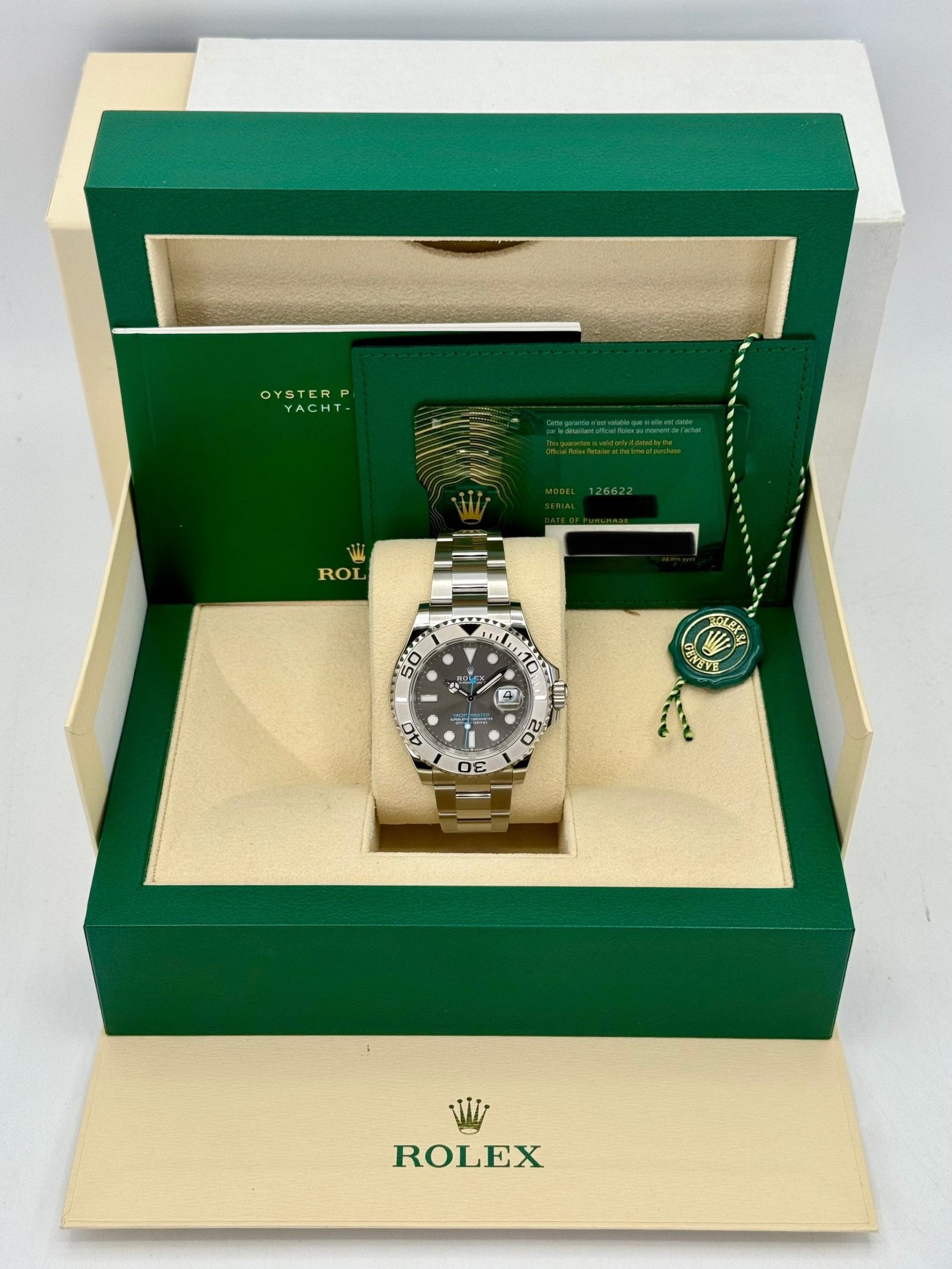 2024 Rolex Yacht-Master 40mm 126622 Stainless Steel Rhodium Dial (Unworn) - Image 10