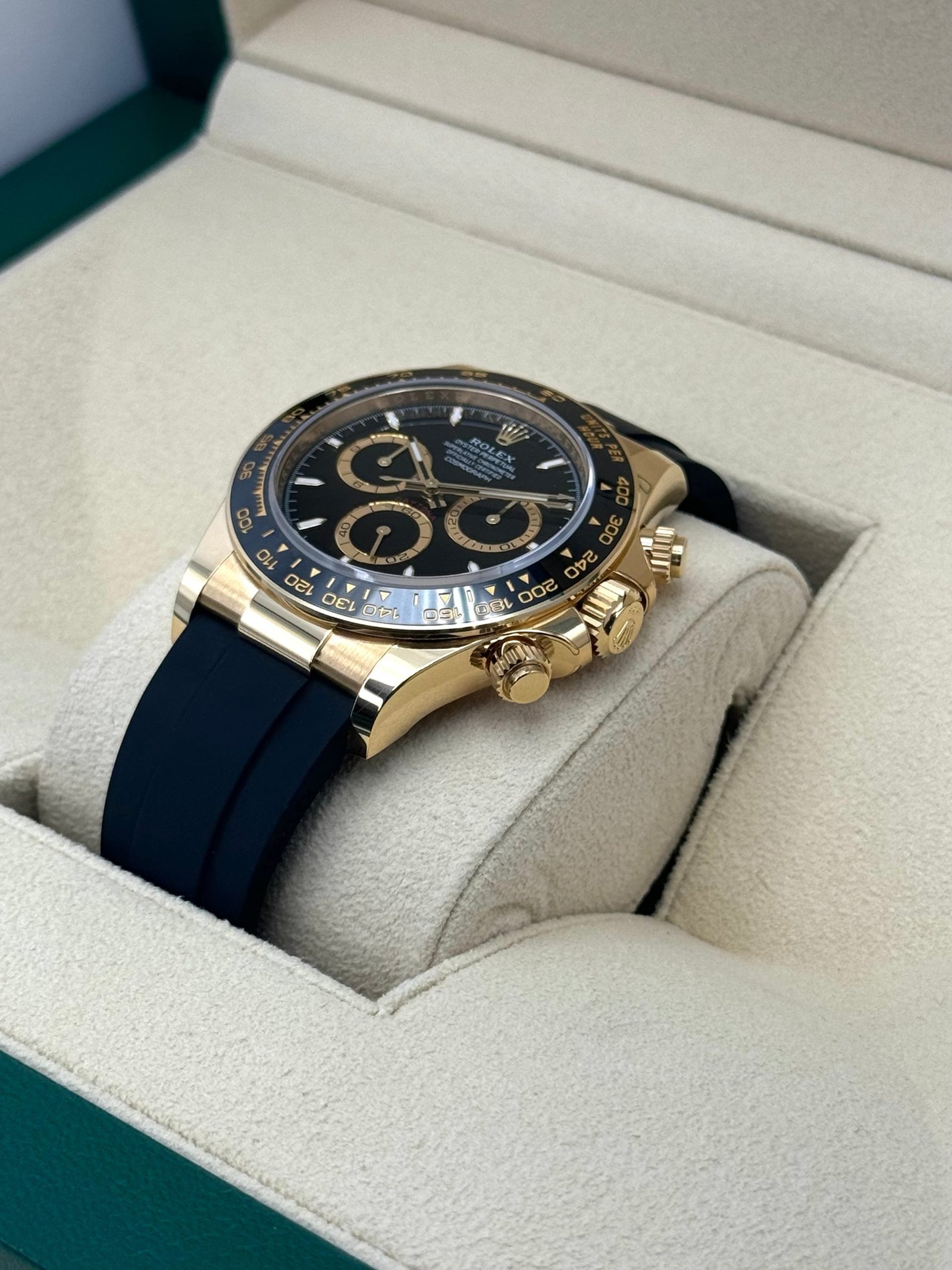 2024 Rolex Daytona 40mm 126518LN Yellow Gold Oysterflex Black Dial (Unworn) - Image 5