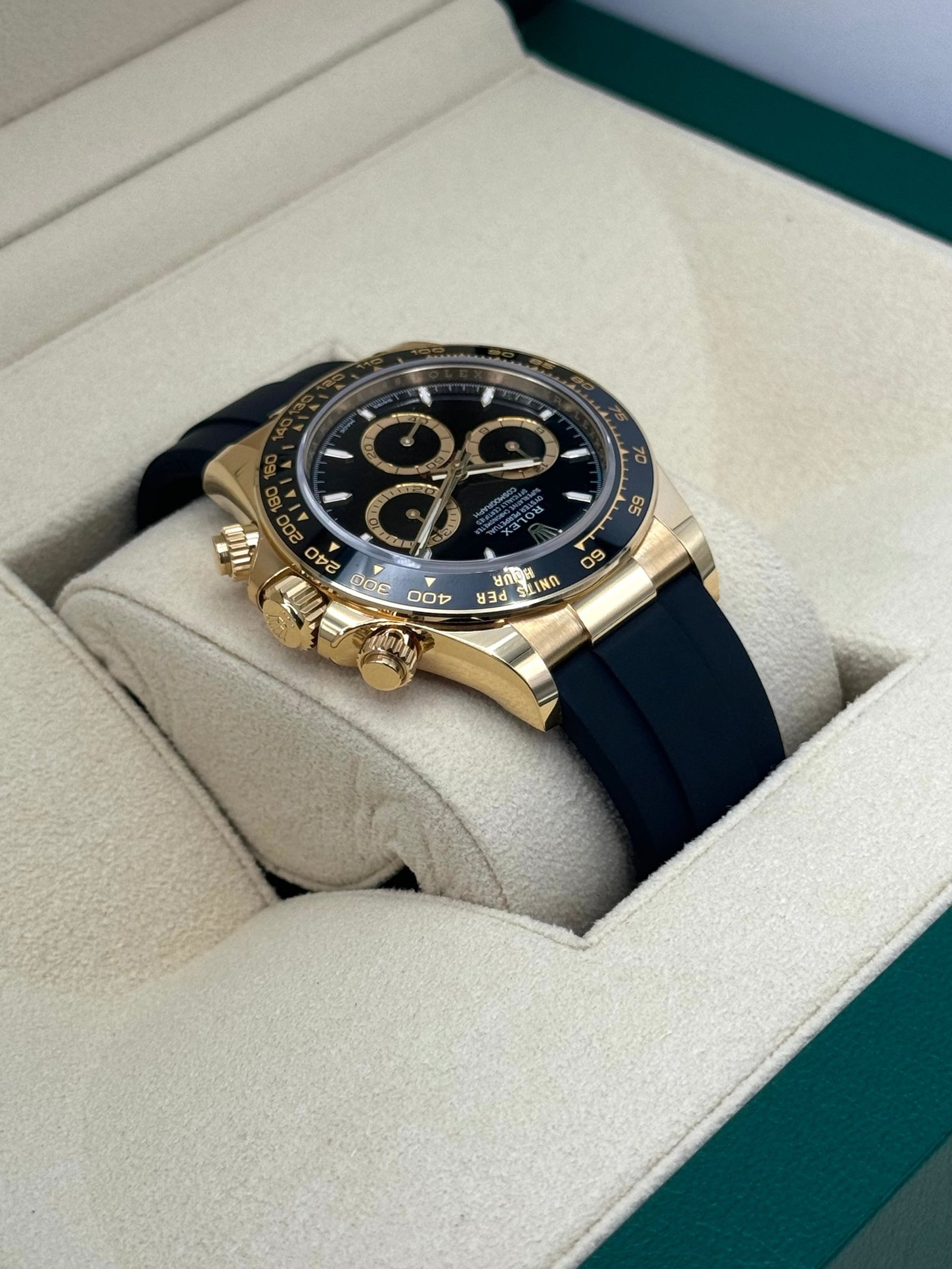 2024 Rolex Daytona 40mm 126518LN Yellow Gold Oysterflex Black Dial (Unworn) - Image 8