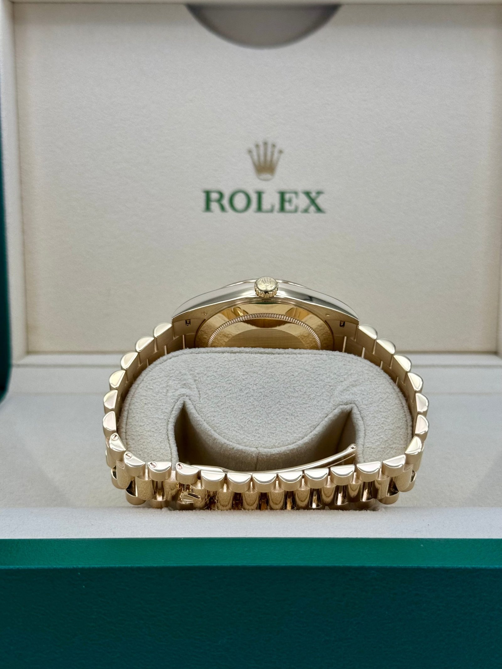 2023 Rolex Day-Date 40mm 228238 Black Diamond Baguette Dial - Image 9