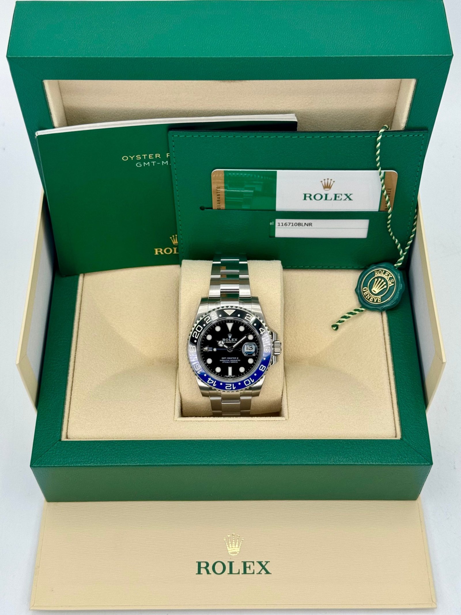 OLD STOCK 2017 Rolex GMT-Master II “Batman” 40mm 116710BLNR Oyster (Unworn) - Image 11