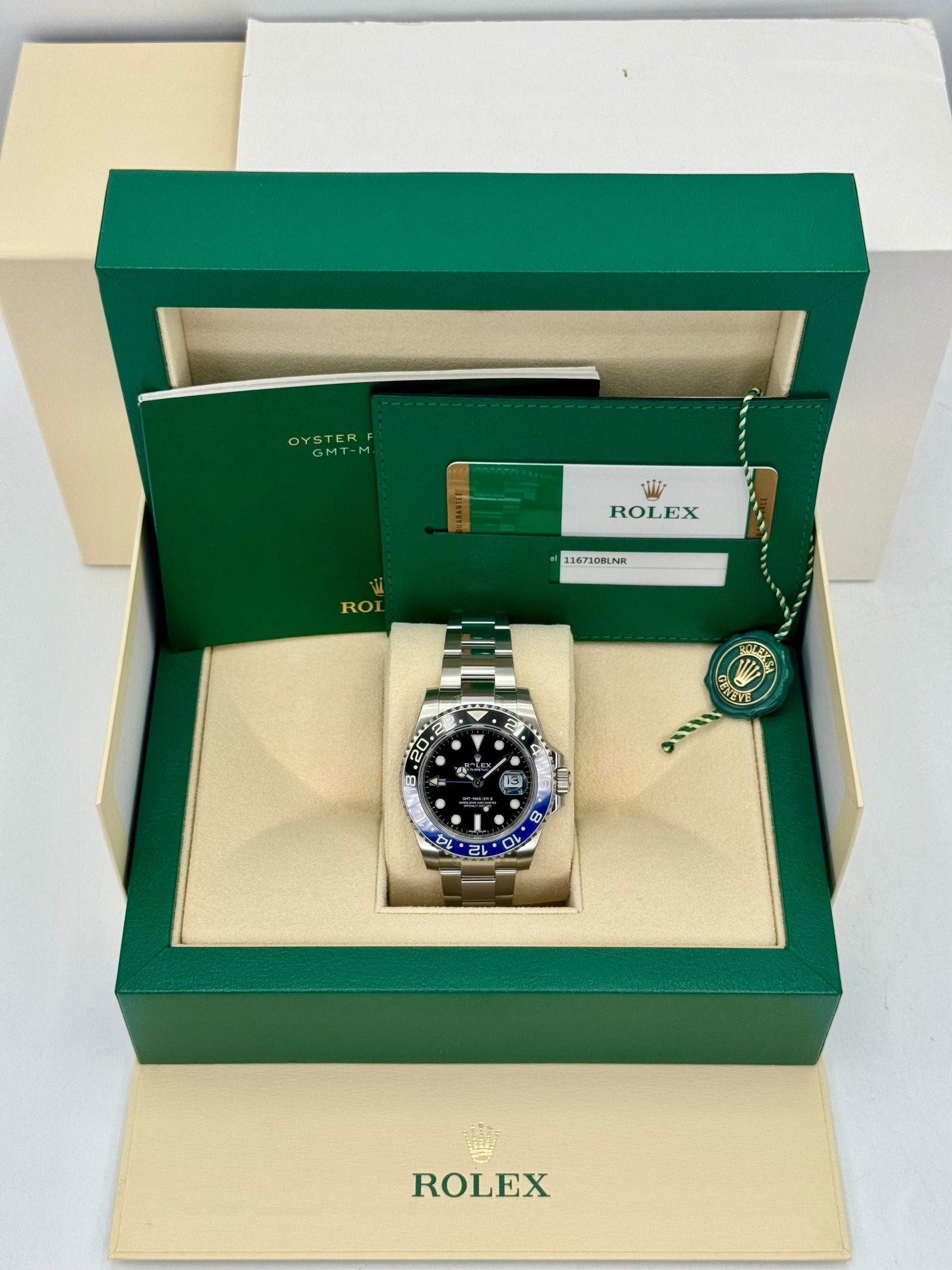 OLD STOCK 2017 Rolex GMT-Master II “Batman” 40mm 116710BLNR Oyster (Unworn) - Image 12