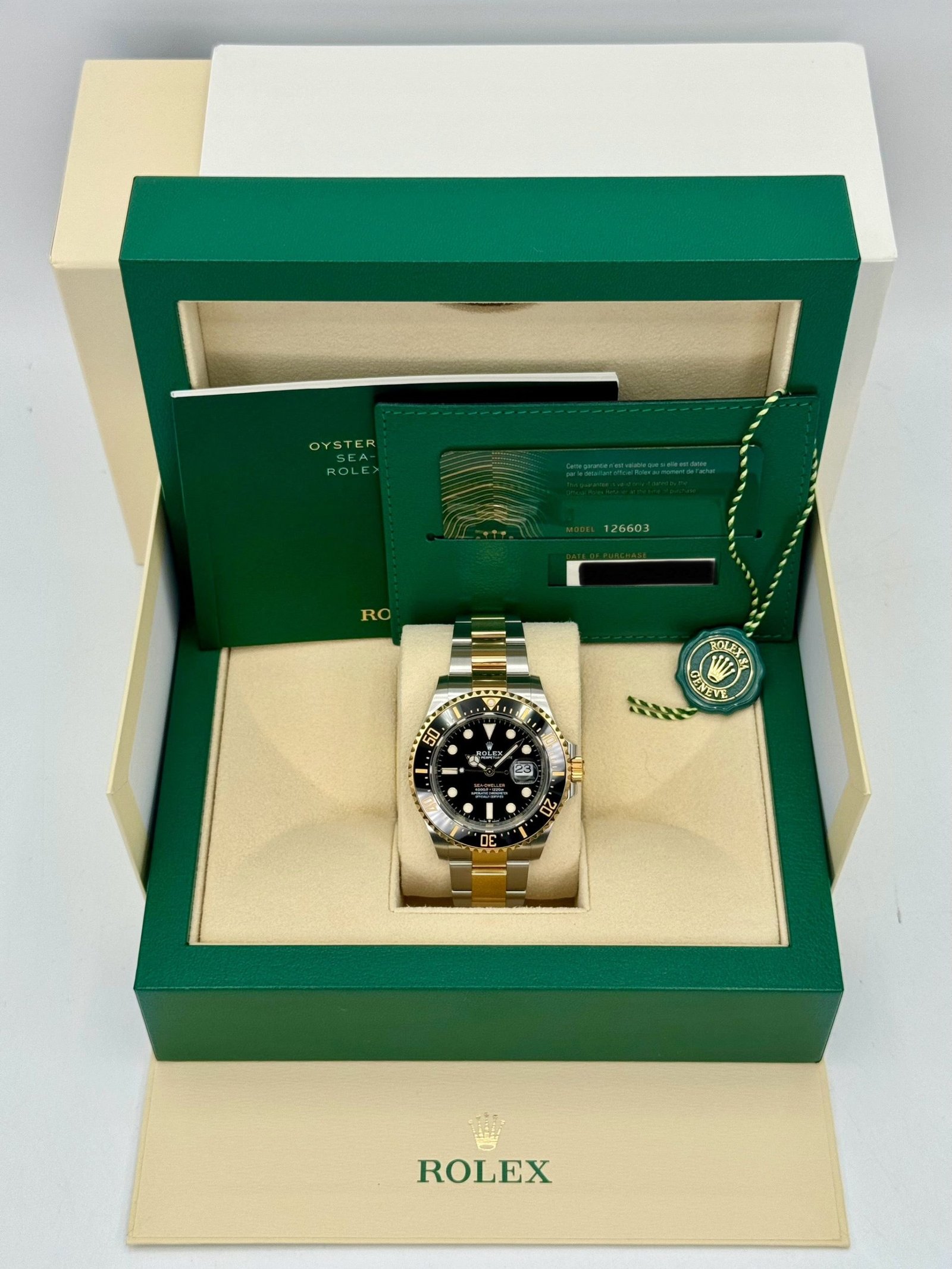 2022 Rolex Sea-Dweller 43mm 126603 Two-Tone Black Dial - Image 12