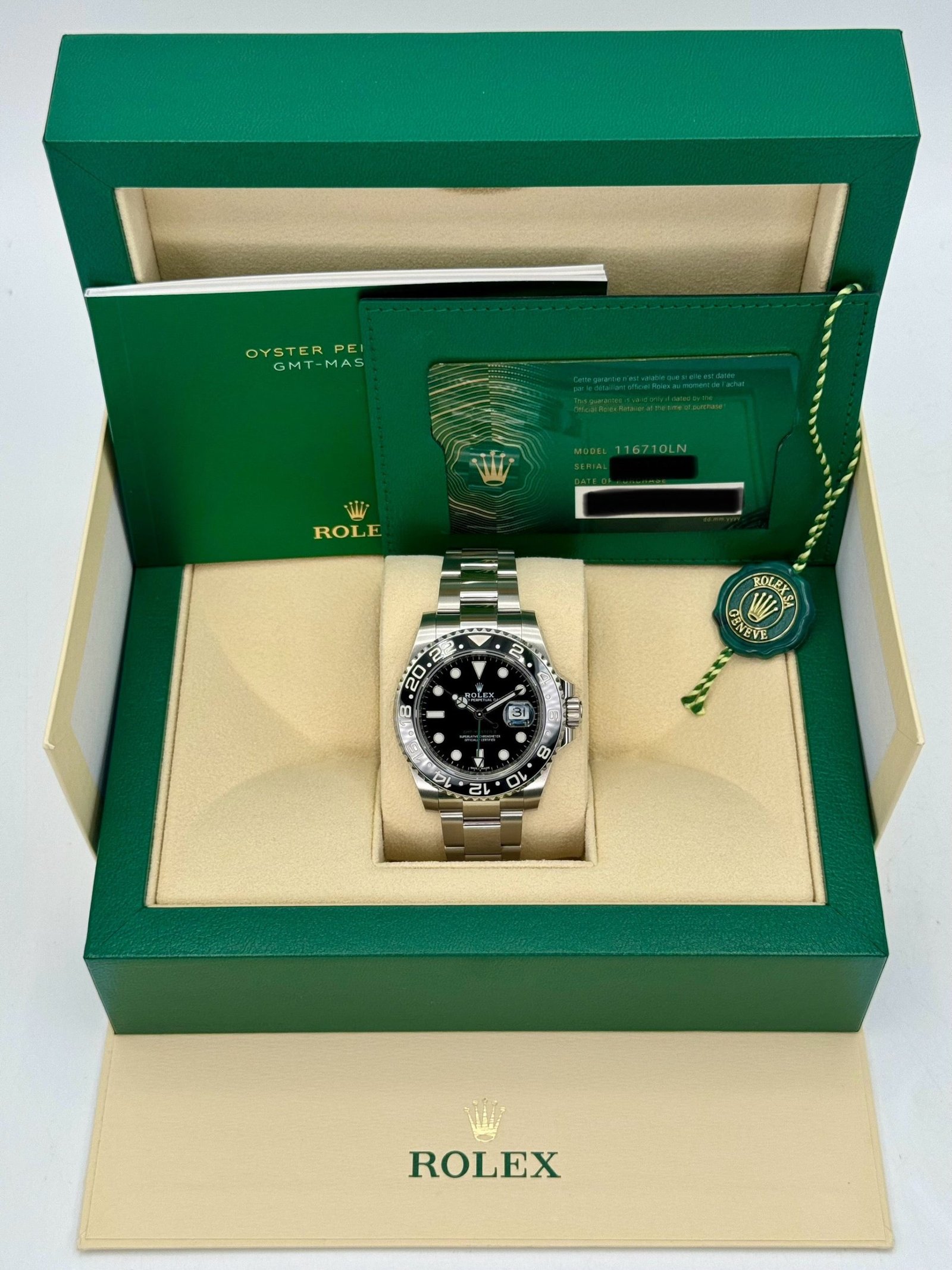 OLD STOCK 2020 Rolex GMT-Master II 40mm 116710LN Black Dial (Unworn) - Image 11
