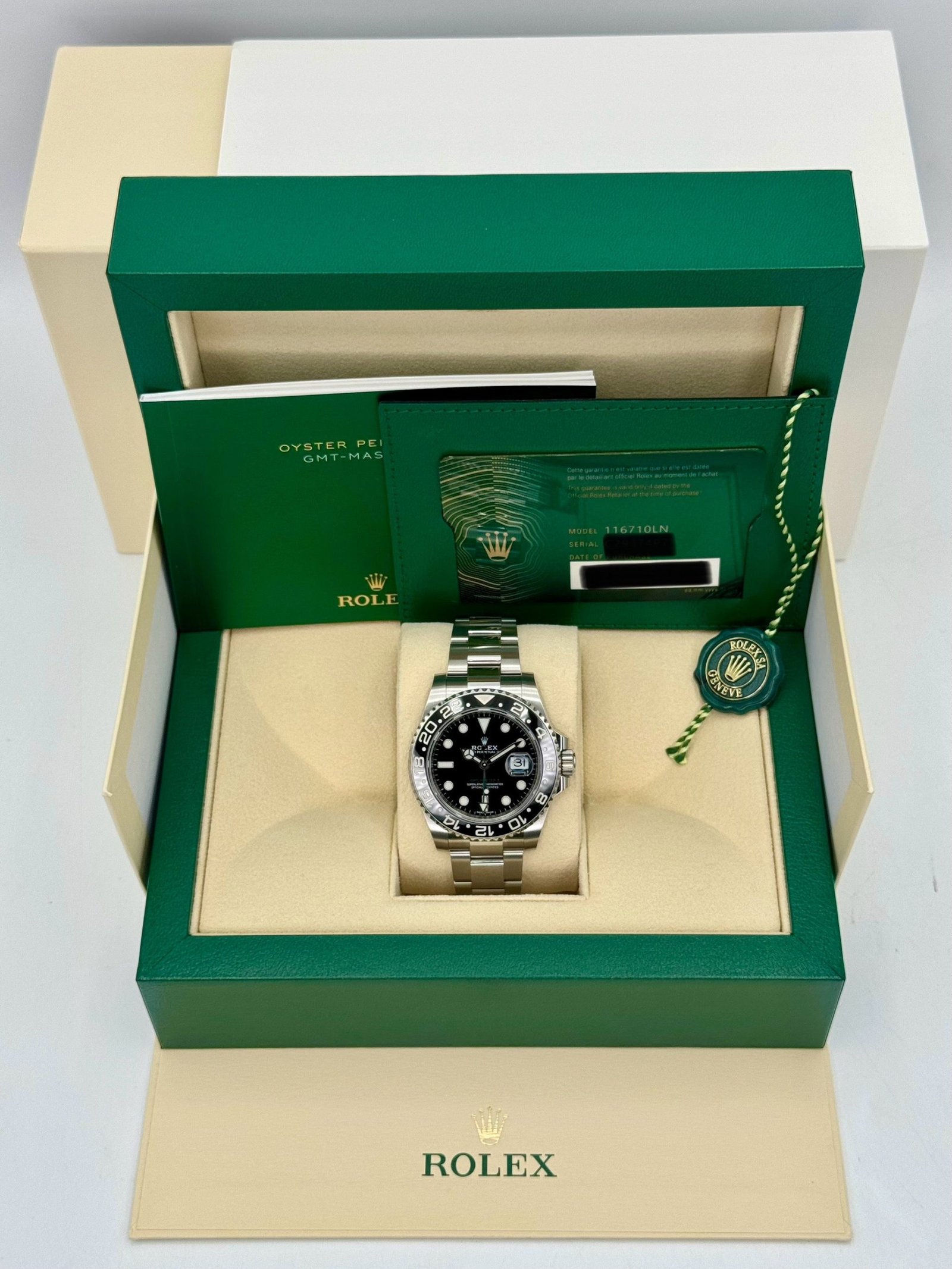OLD STOCK 2020 Rolex GMT-Master II 40mm 116710LN Black Dial (Unworn) - Image 12