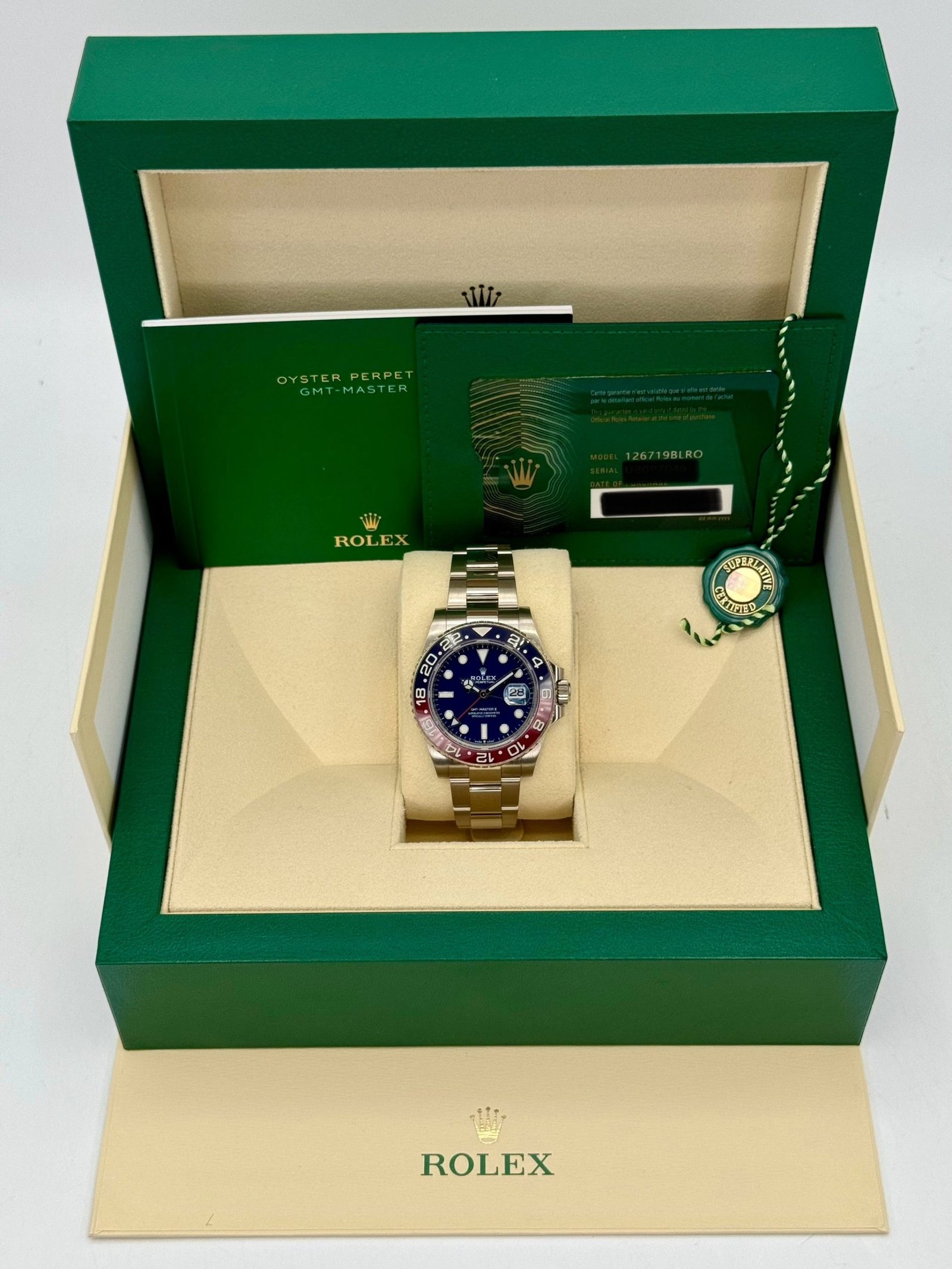 2022 Rolex GMT-Master II “Pepsi” 40mm 126719BLRO White Gold Oyster - Image 11