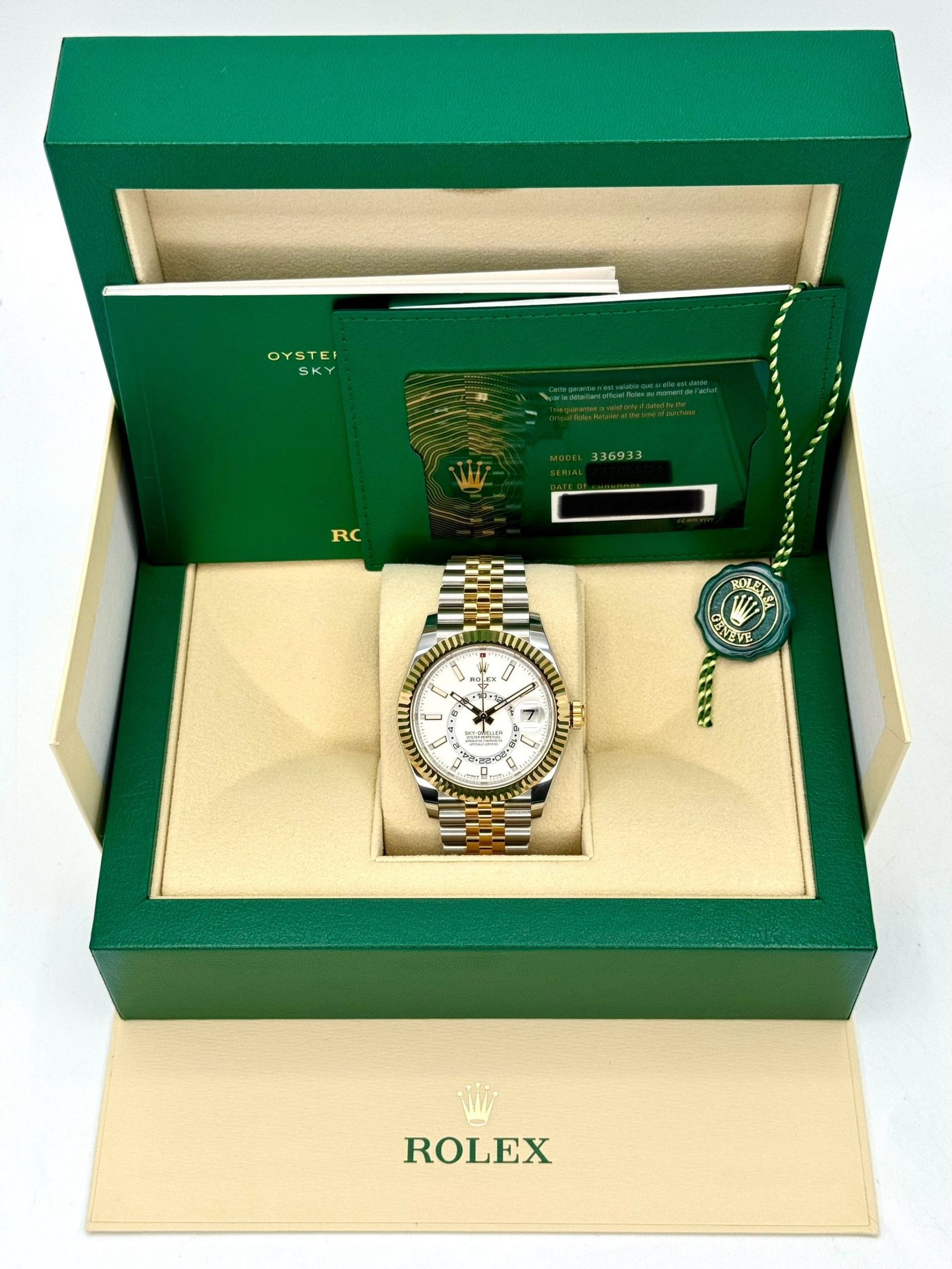 2024 Rolex Sky-Dweller 42mm 336933 Two-Tone Jubilee White Dial (Unworn) - Image 11