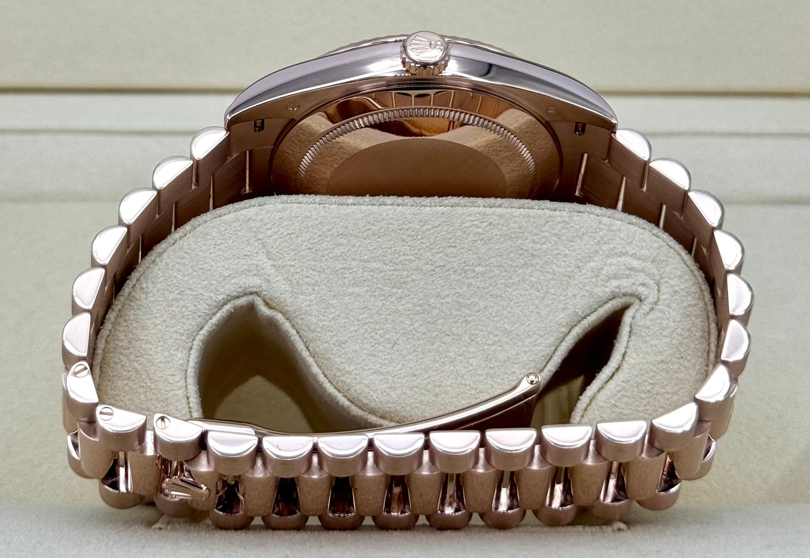 2019 Rolex Day-Date 40mm 228235 Presidential Rose Gold Olive Dial - Image 9