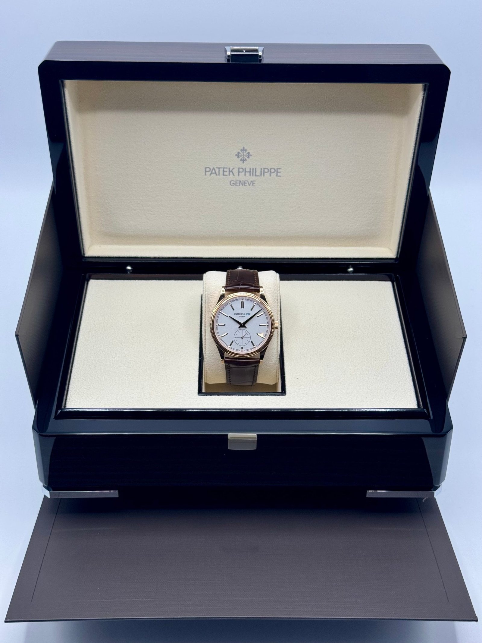 Patek Philippe Calatrava 40mm 6119R Rose Gold White Dial - Image 10