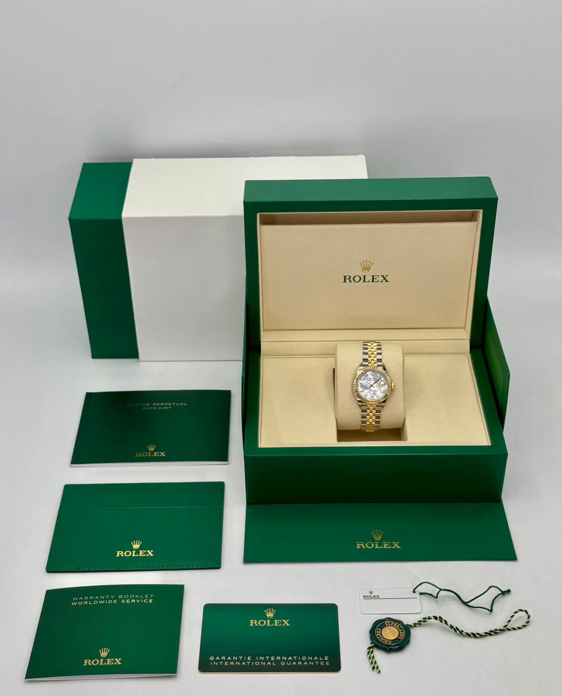 2025 Rolex Lady Datejust 28mm 279173 Jubilee MOP Diamond Dial (Unworn) - Image 8