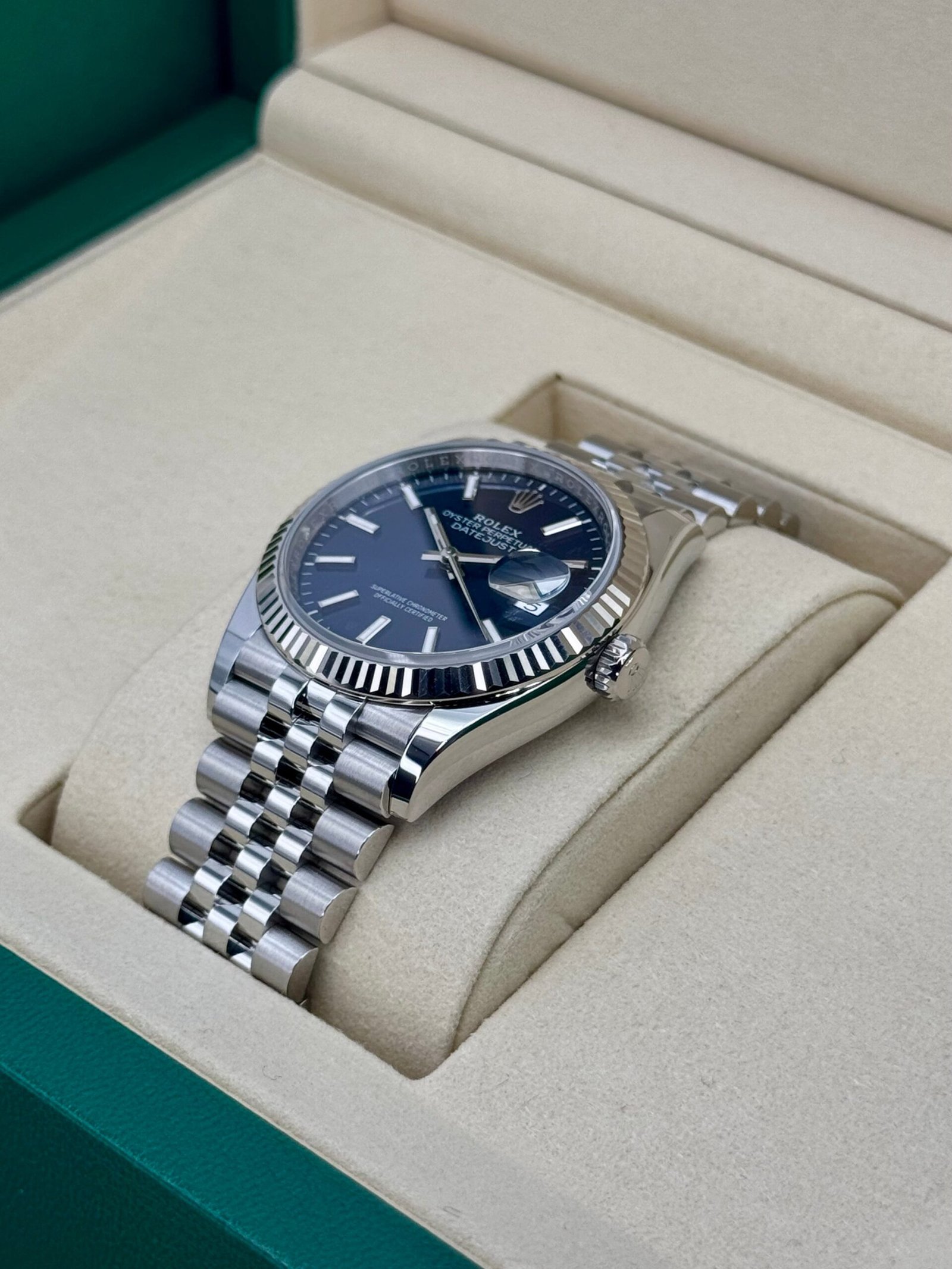 2025 Rolex Datejust 36mm 126234 Stainless Steel Jubilee Blue Dial (Unworn) - Image 5