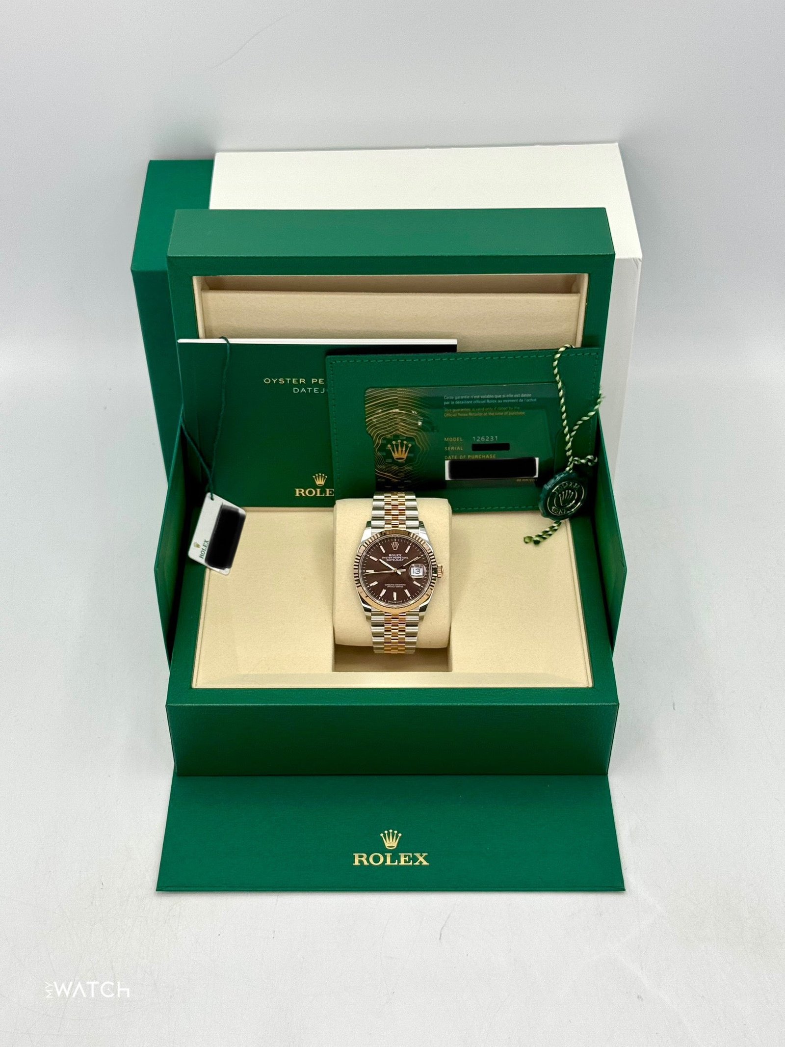 2025 Rolex Datejust 36mm 126231 Two-Tone Jubilee Chocolate Dial (Unworn) - Image 9