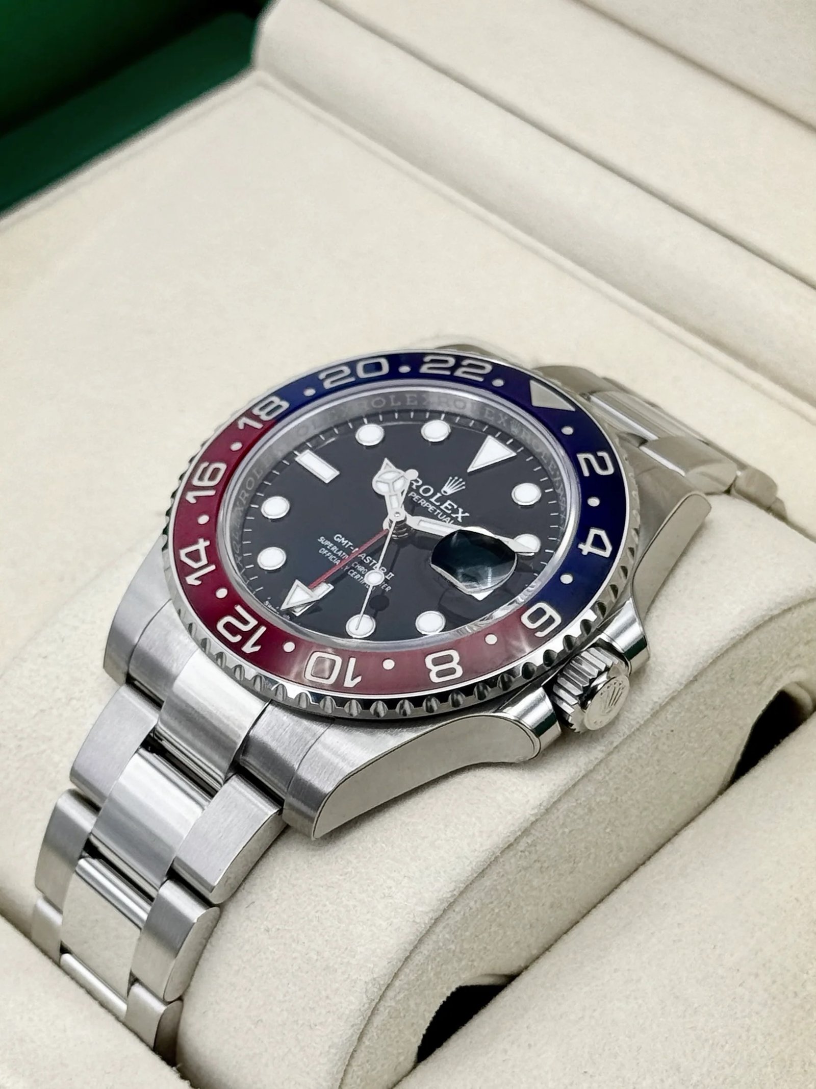 2026 Rolex GMT-Master II “Pepsi” 40mm 126710BLRO Stainless Steel Oyster Bracelet Black Dial (Unworn) - Image 11