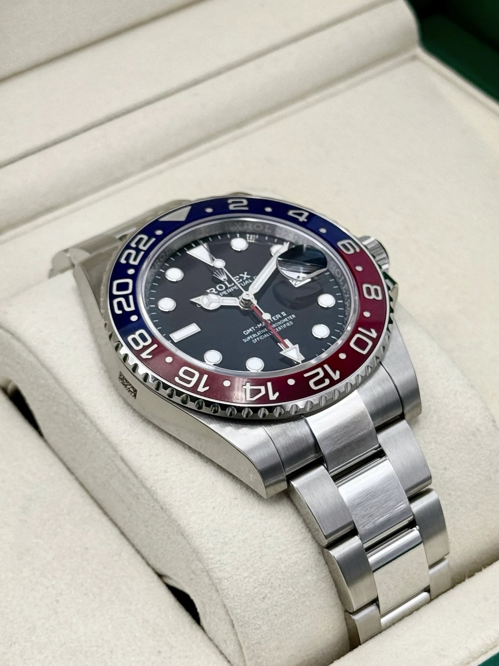 2026 Rolex GMT-Master II “Pepsi” 40mm 126710BLRO Stainless Steel Oyster Bracelet Black Dial (Unworn) - Image 2