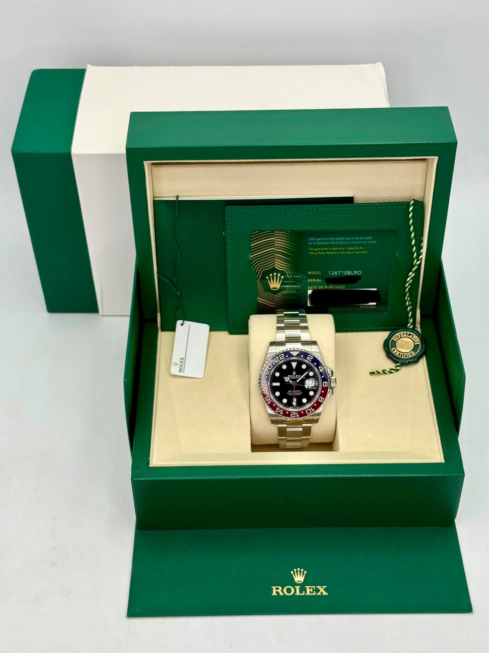 2026 Rolex GMT-Master II “Pepsi” 40mm 126710BLRO Stainless Steel Oyster Bracelet Black Dial (Unworn) - Image 3