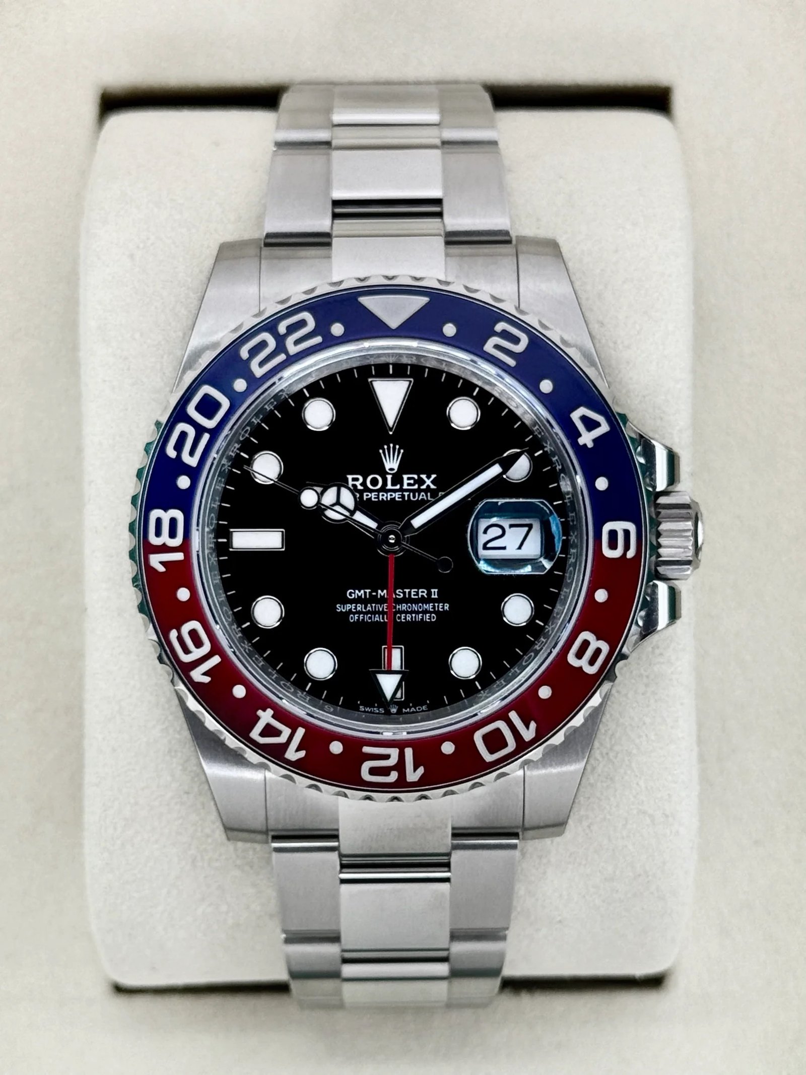 2026 Rolex GMT-Master II “Pepsi” 40mm 126710BLRO Stainless Steel Oyster Bracelet Black Dial (Unworn) - Image 5