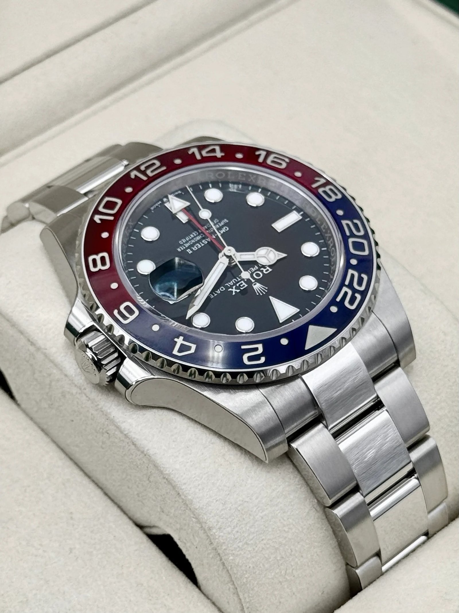 2026 Rolex GMT-Master II “Pepsi” 40mm 126710BLRO Stainless Steel Oyster Bracelet Black Dial (Unworn) - Image 6